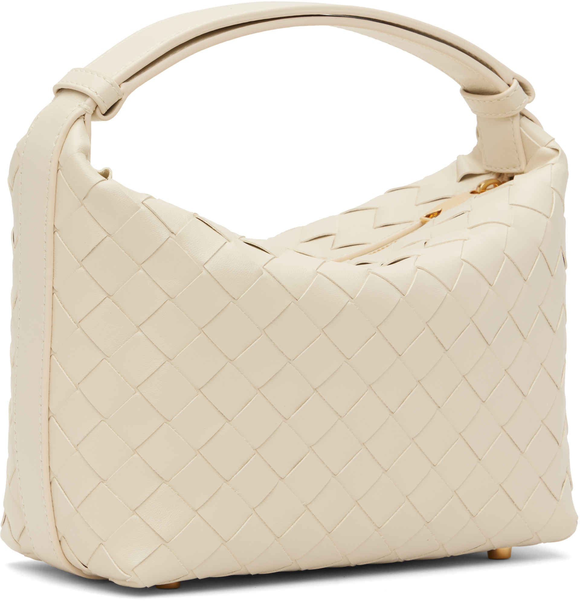 Bottega Veneta: オフホワイト Wallace バッグ | SSENSE 日本
