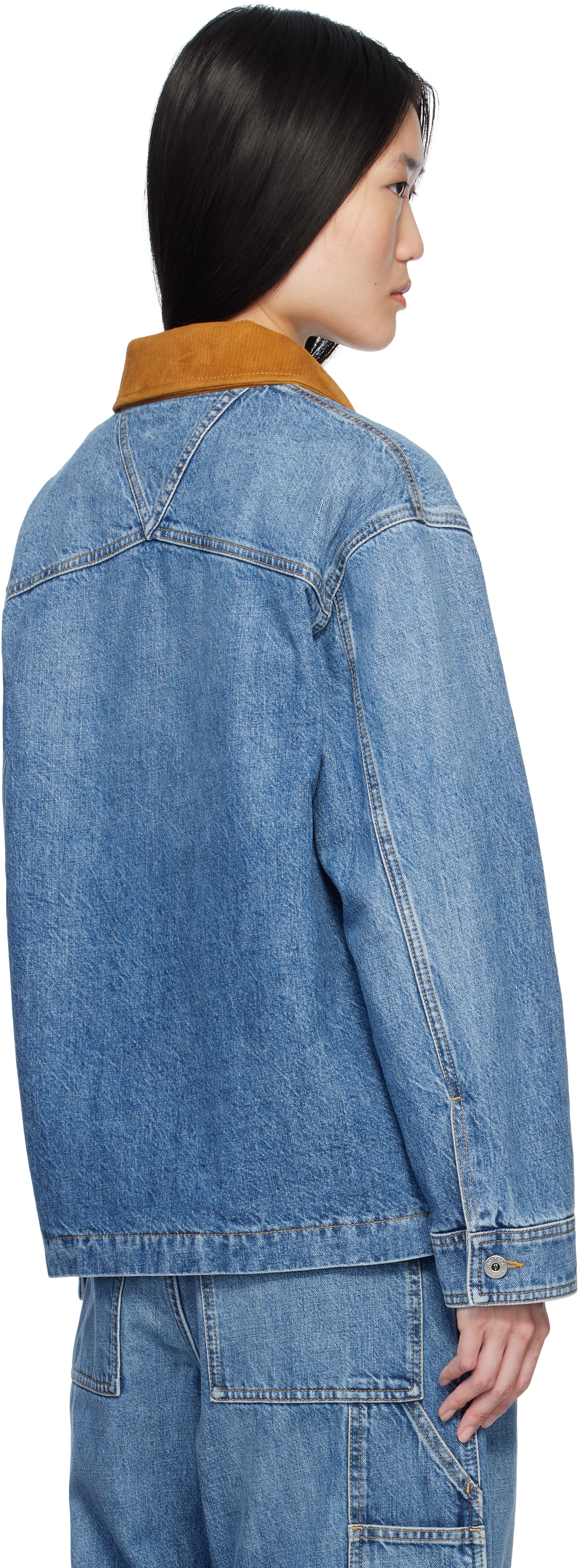 Bottega Veneta: Blue Vintage Denim Jacket | SSENSE