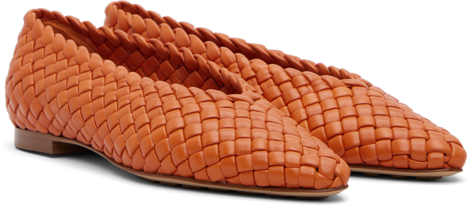 Bottega Veneta - Ballerines Sofia orange