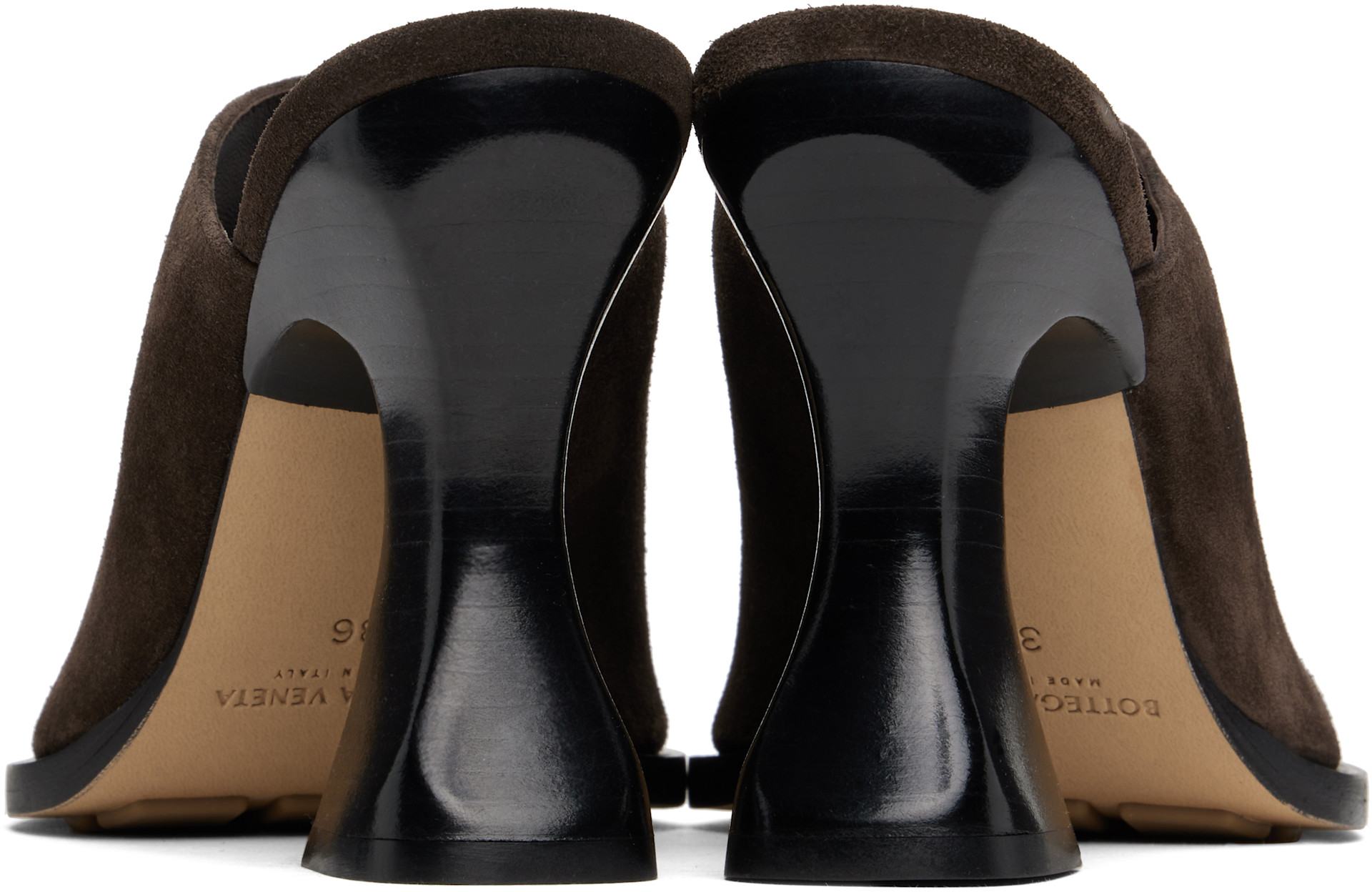 メ*0様 Bottega Veneta ボッテガ・ヴェネタ チャチャ ミュール Bottega Veneta: Brown Cha-Cha Mules | SSENSE