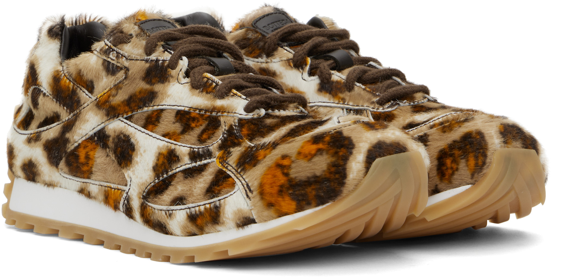 Bottega Veneta - Baskets Orbit brun et orange
