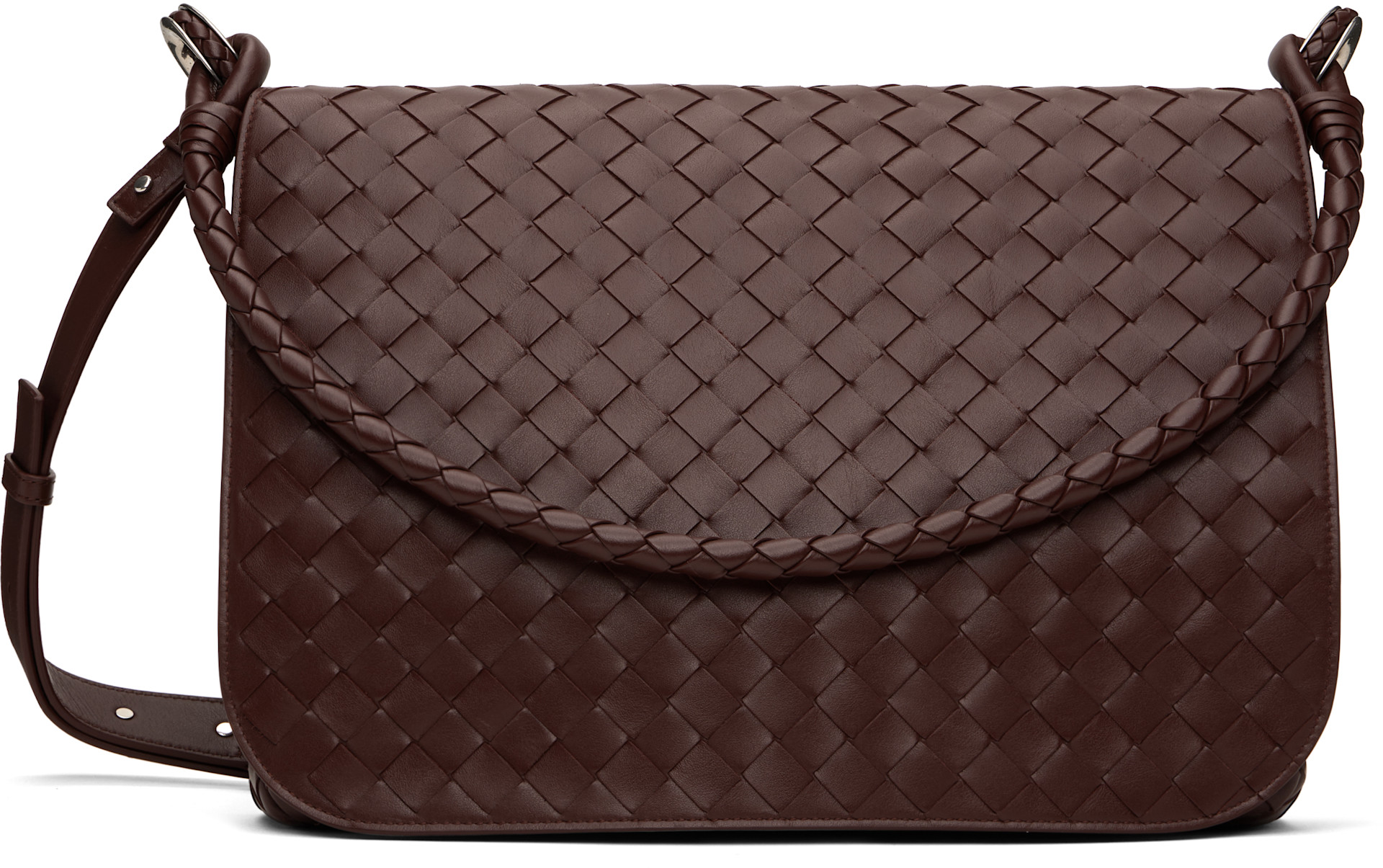Bottega Veneta - 브라운 스윙 메신저백