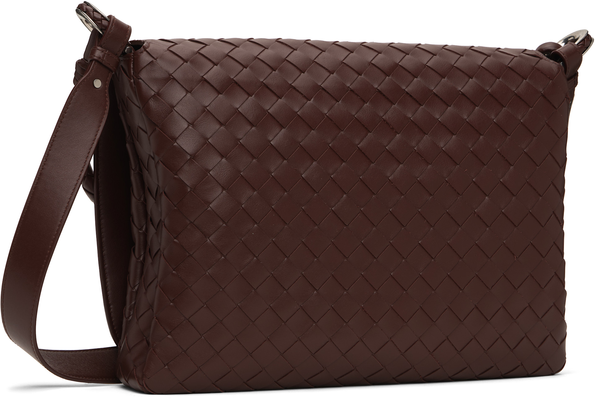 ヒロページ BOTTEGA VENETA ビジネスバッグ ダークブラウン Bottega Veneta: Brown Swing Messenger Bag | SSENSE