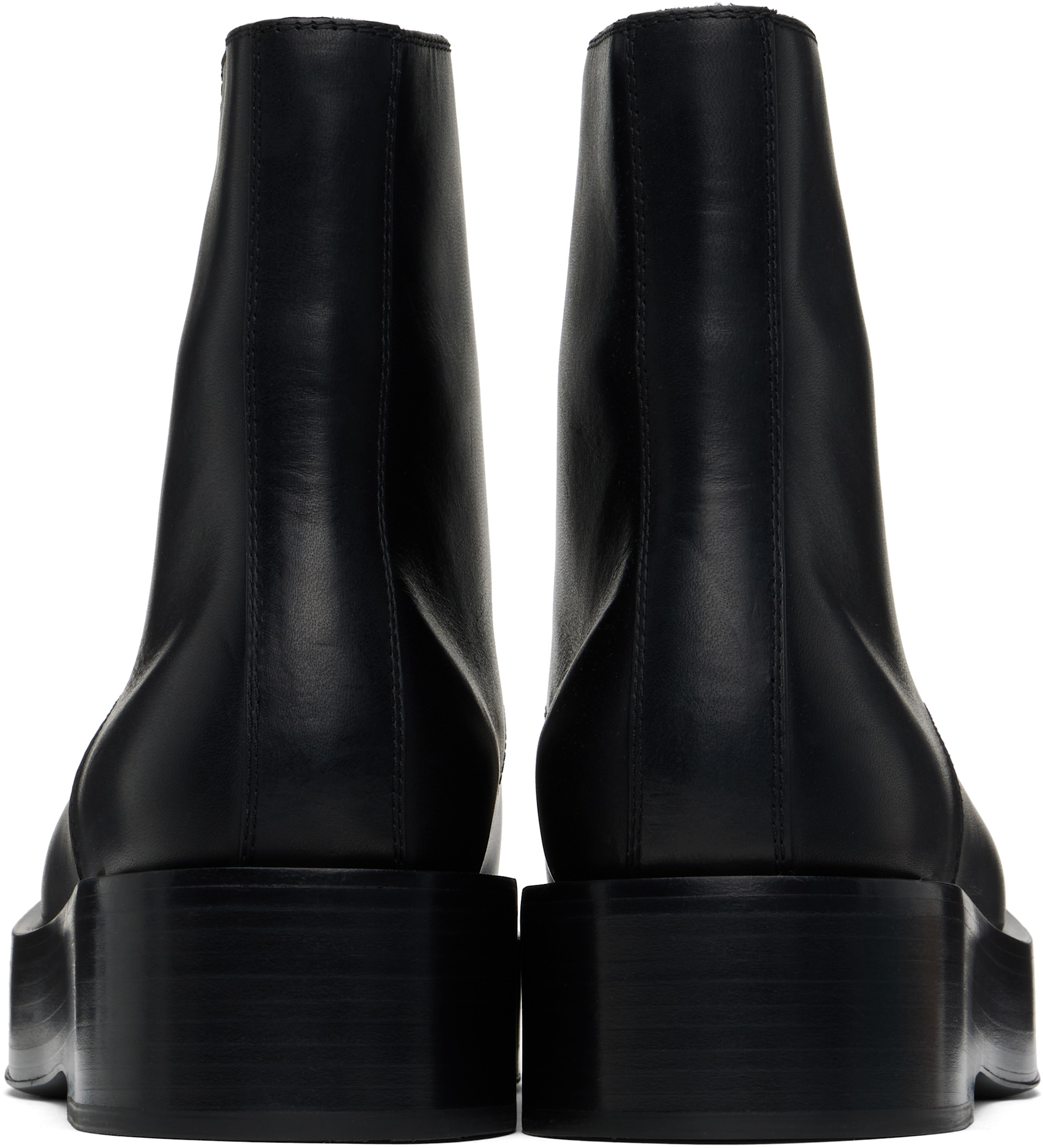 Bottega Veneta: Black Torino Ankle Boots | SSENSE
