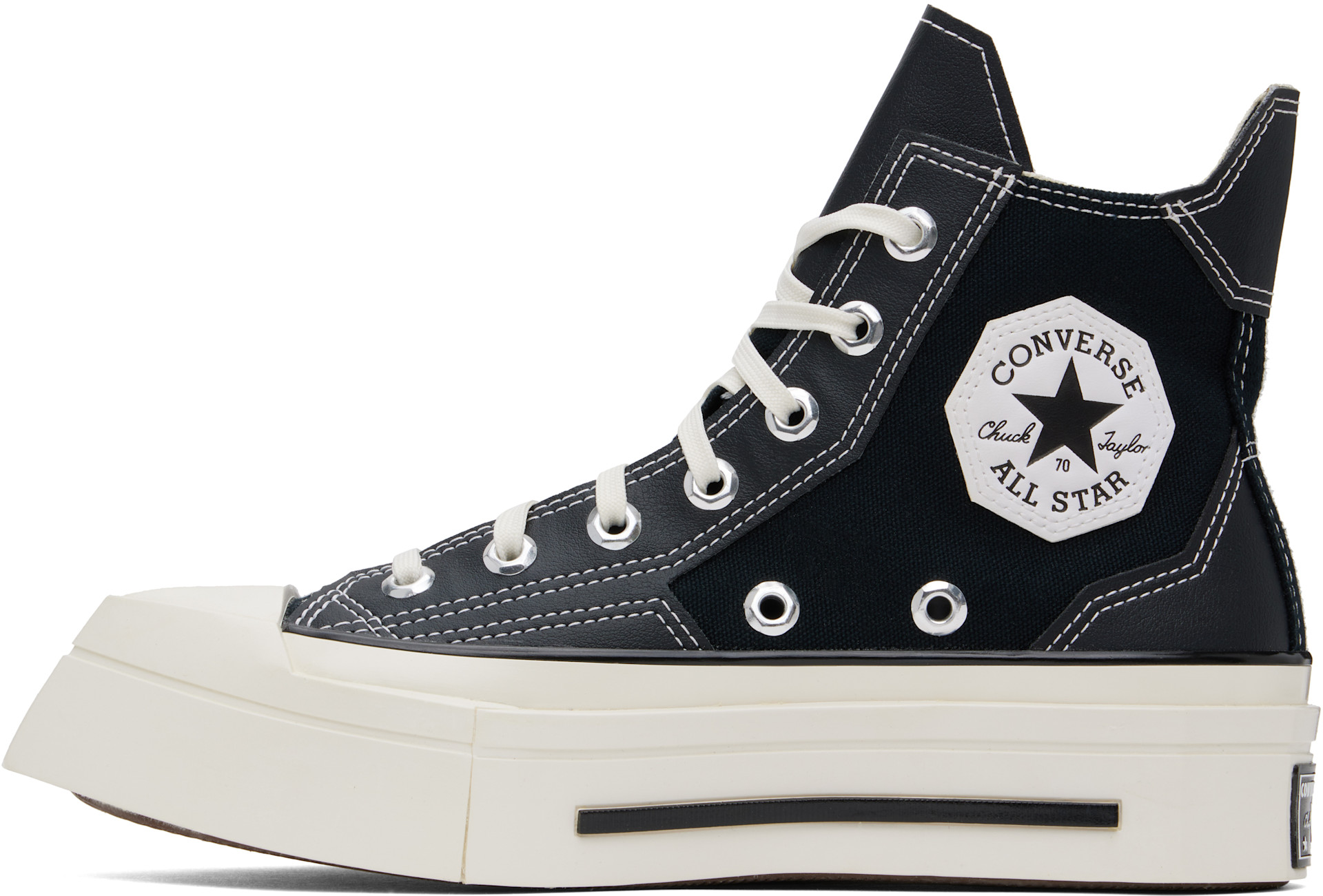 Converse - Black Chuck 70 De Luxe Squared High Top Sneakers