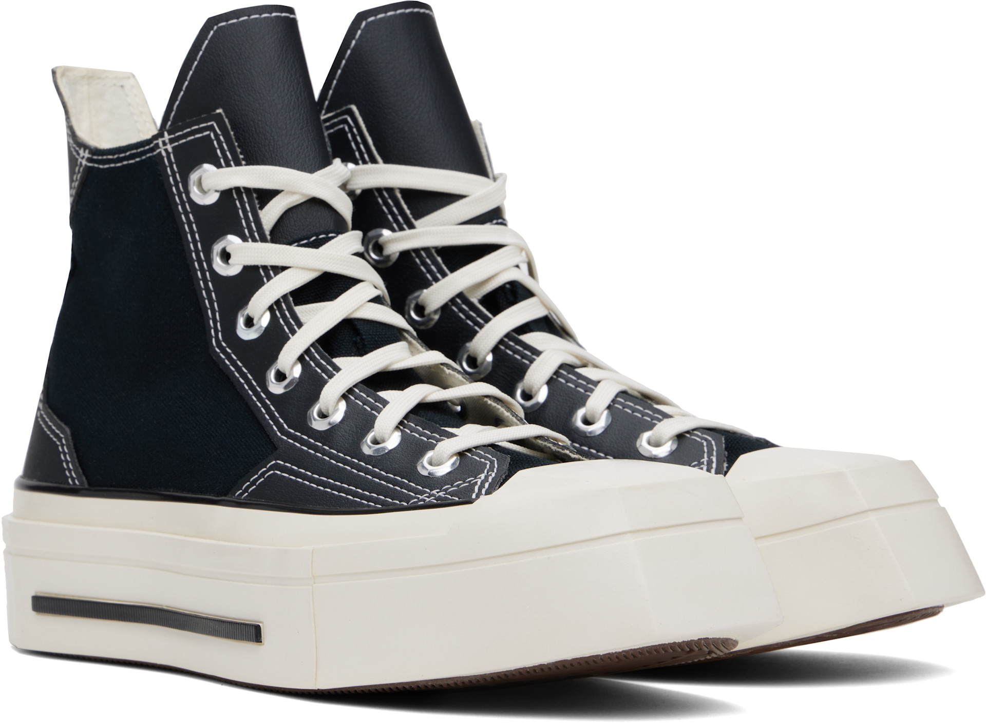 Converse - Black Chuck 70 De Luxe Squared High Top Sneakers