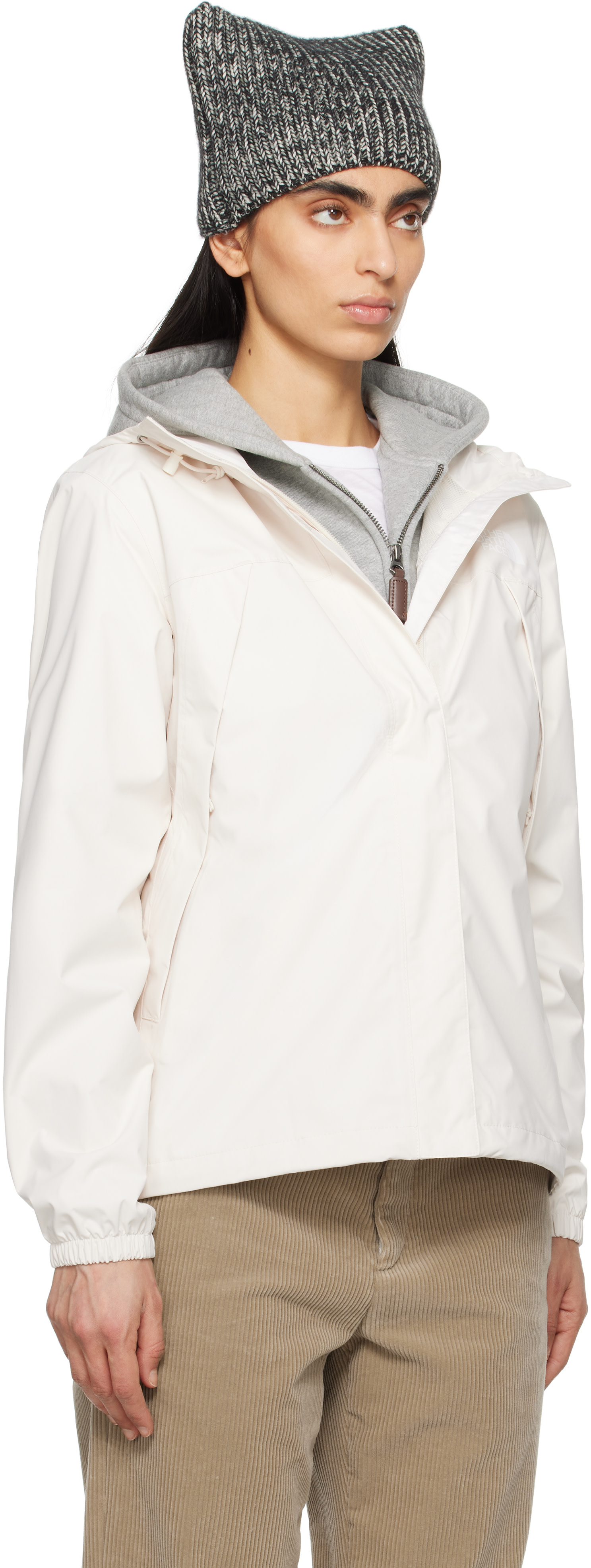 The North Face - Imperméable Antora blanc cassé