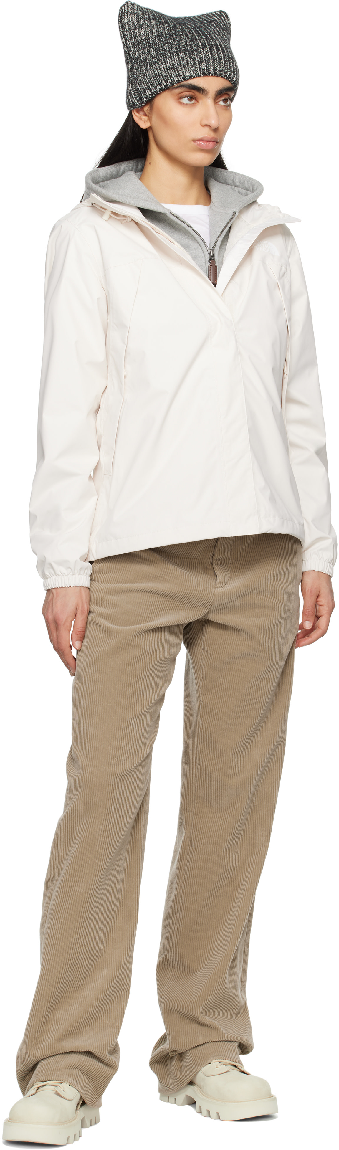 The North Face - Imperméable Antora blanc cassé
