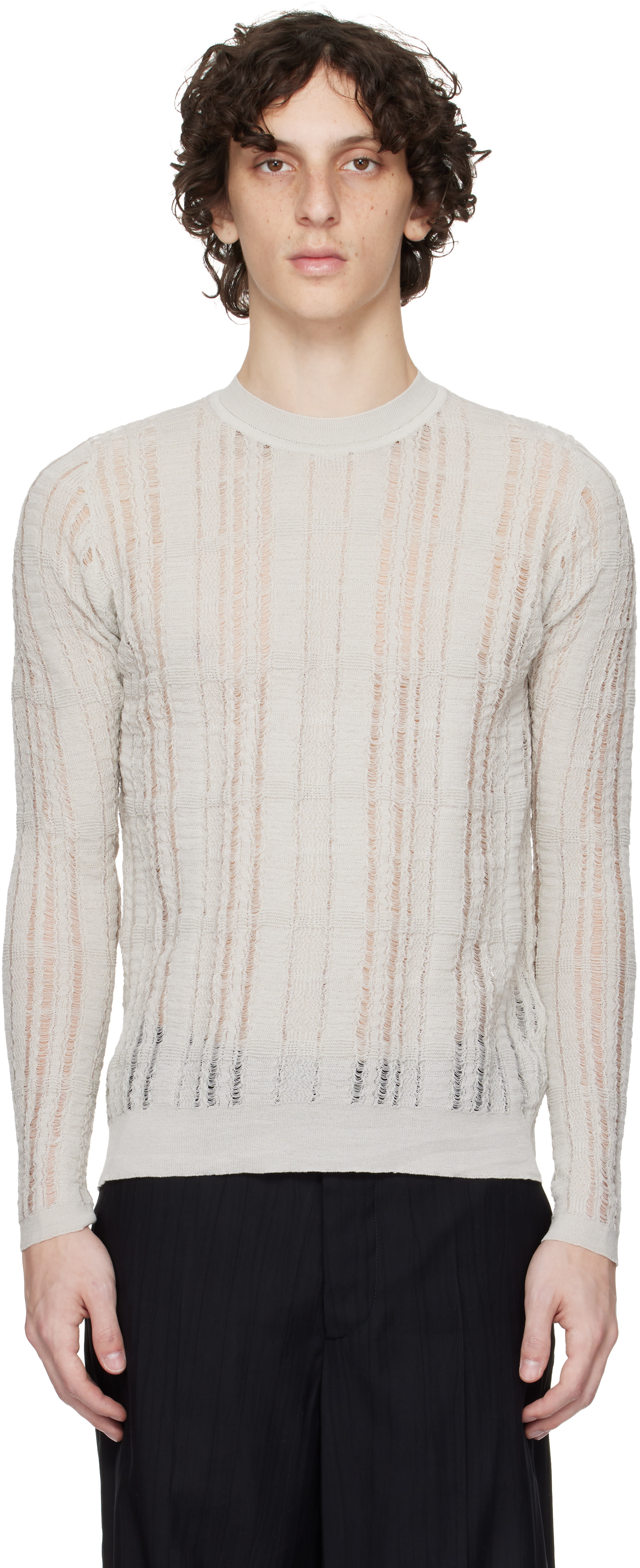 OUR LEGACY - Pull Formal gris