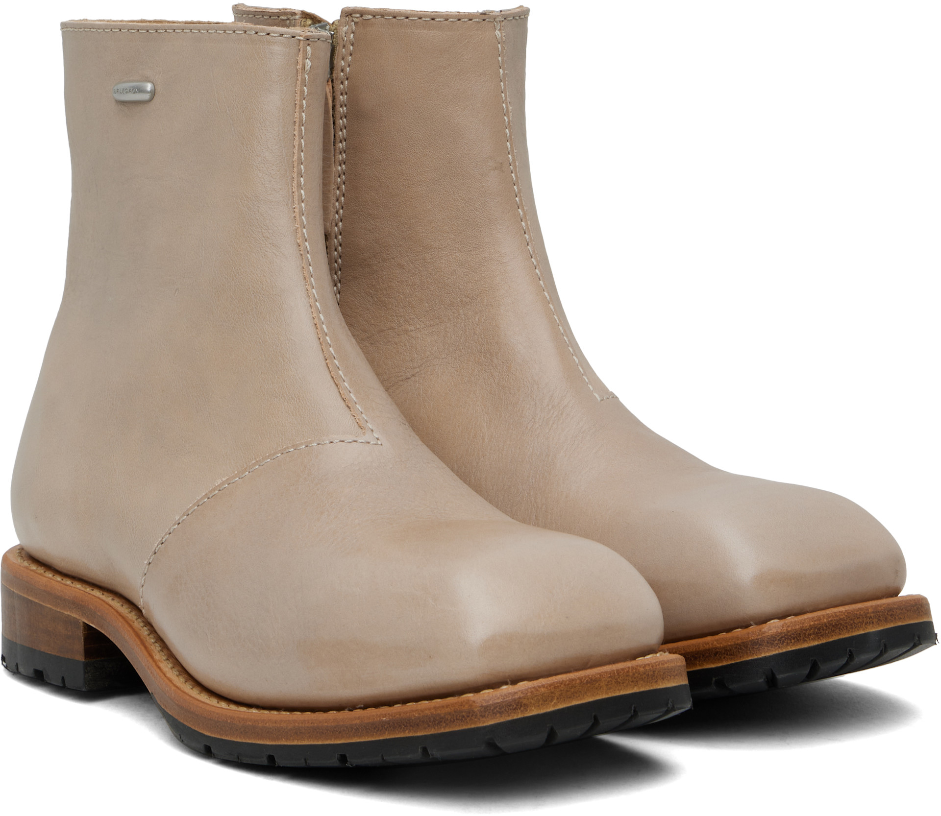 OUR LEGACY - Bottes Engine taupe