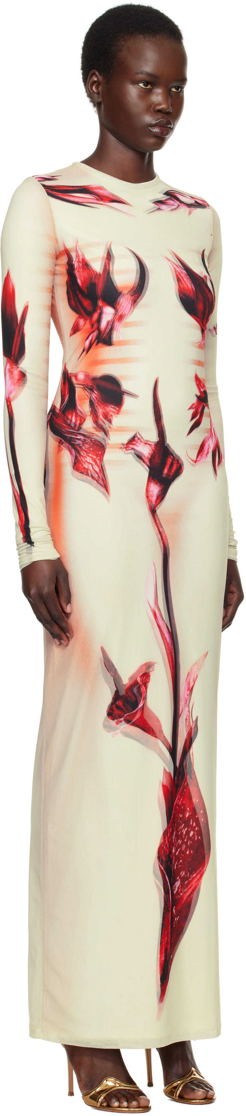 Jean Paul Gaultier: Green & Pink 'The Flower Body Morphing