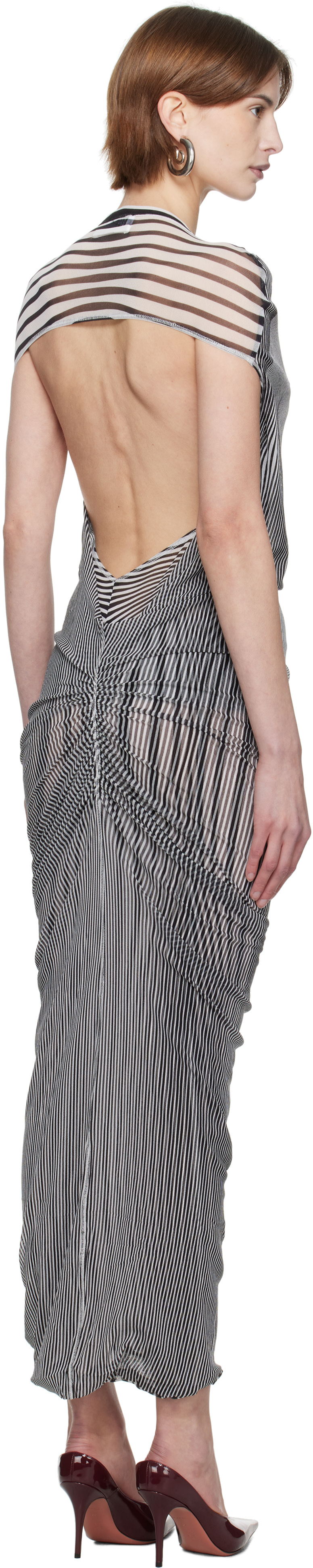 Jean Paul Gaultier: White & Black 'The Draped Body Morphing' Maxi
