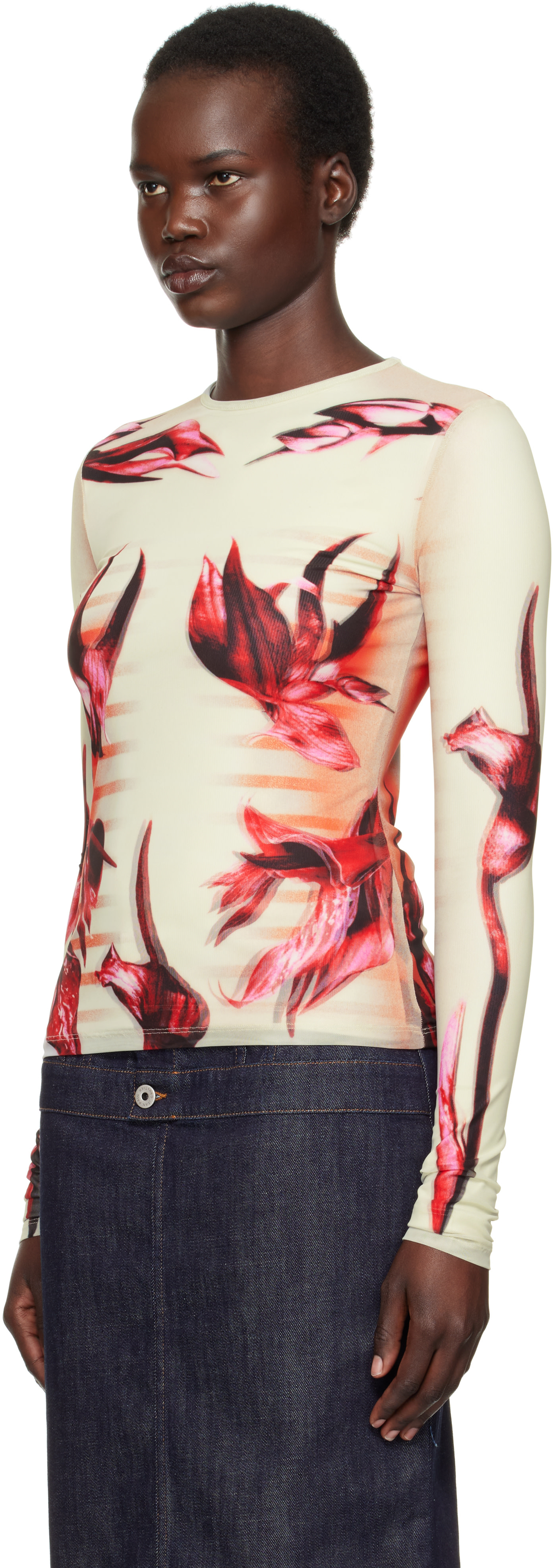 Jean Paul Gaultier: Green & Pink 'The Flower Body Morphing
