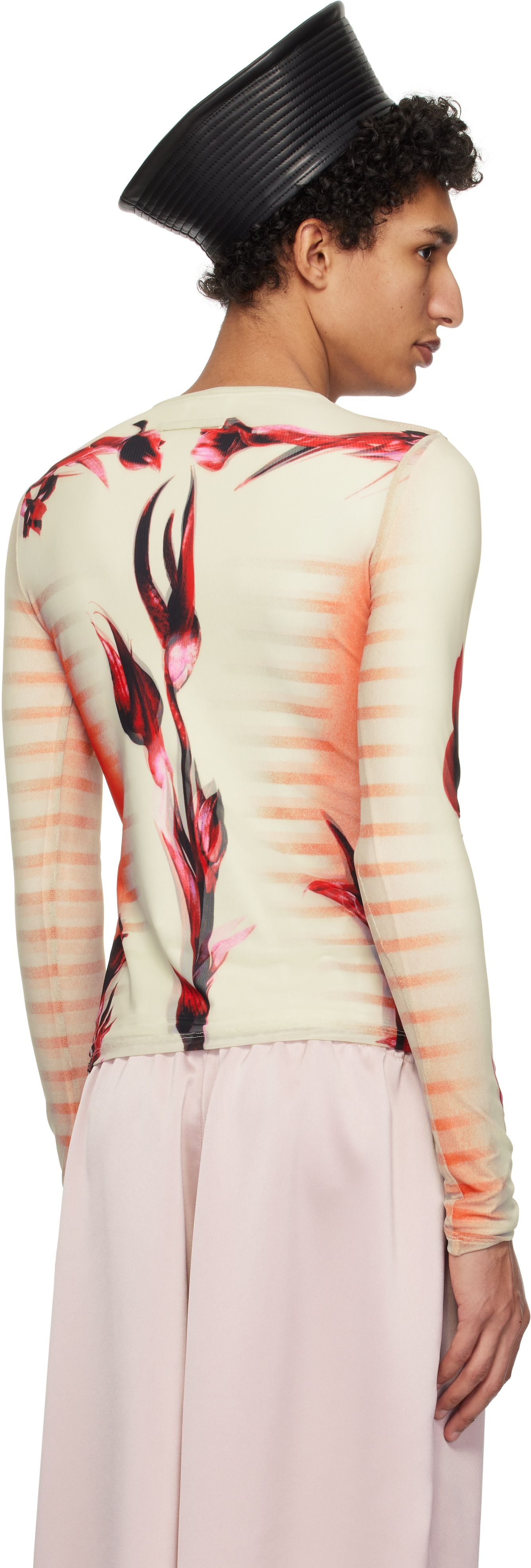 Jean Paul Gaultier: Multicolor Flower Body Morphing T-shirt | SSENSE