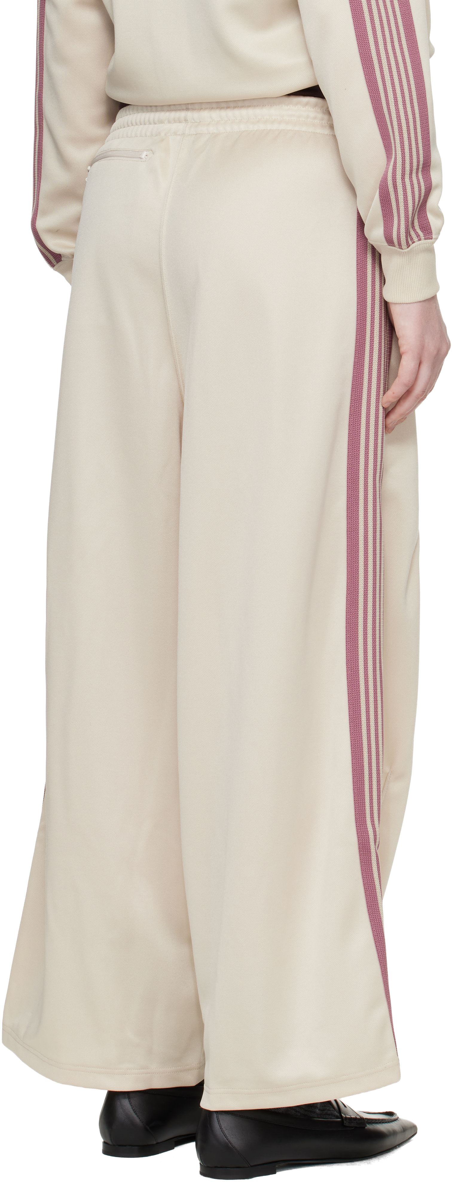 【値下げ】Needles H.D. Pant-BDU Off White NEEDLES: Off White H.D. Track Pants | SSENSE United Kingdom
