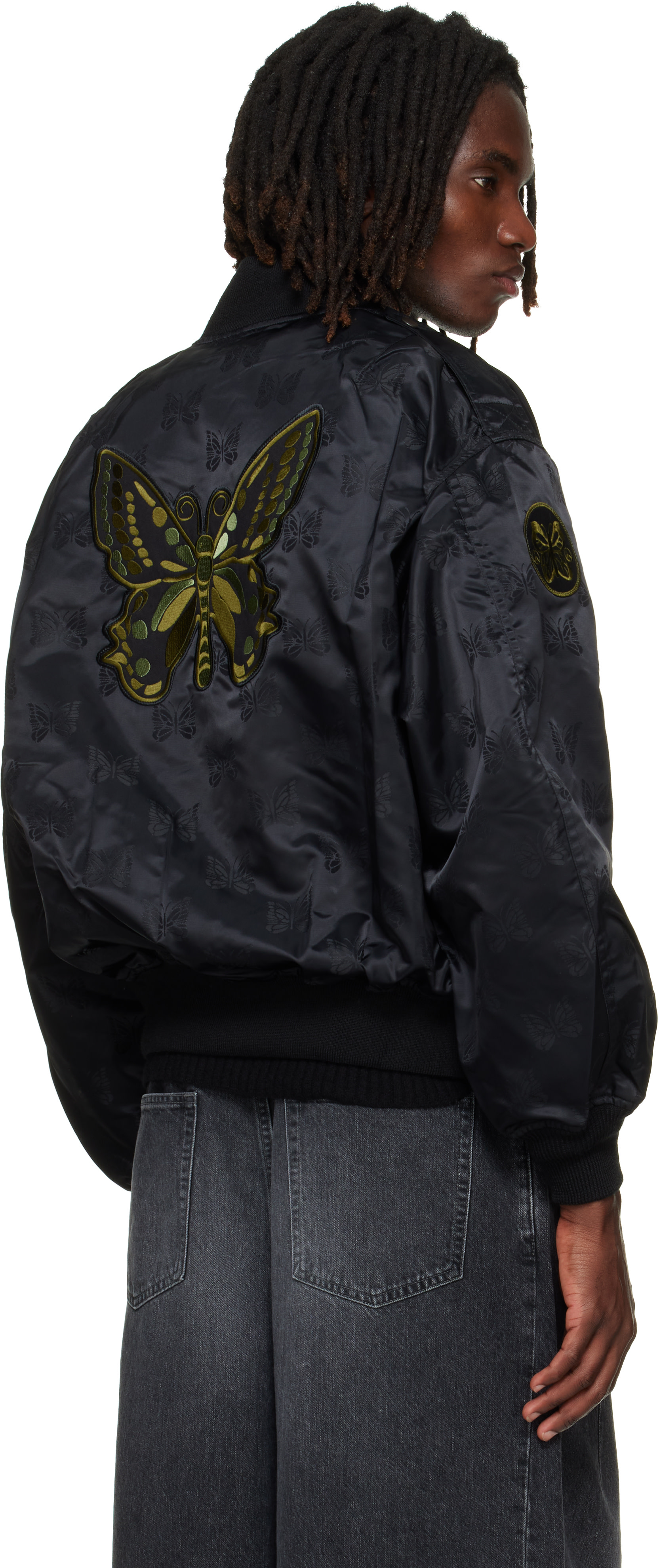 NEEDLES - Blouson aviateur L2-B noir