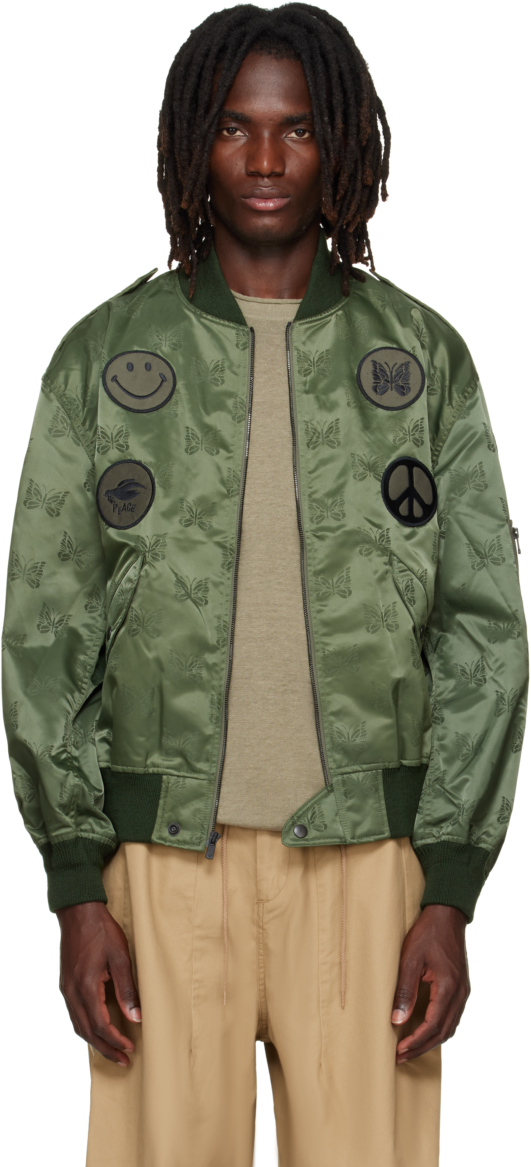 NEEDLES - Khaki L2-B Bomber Jacket
