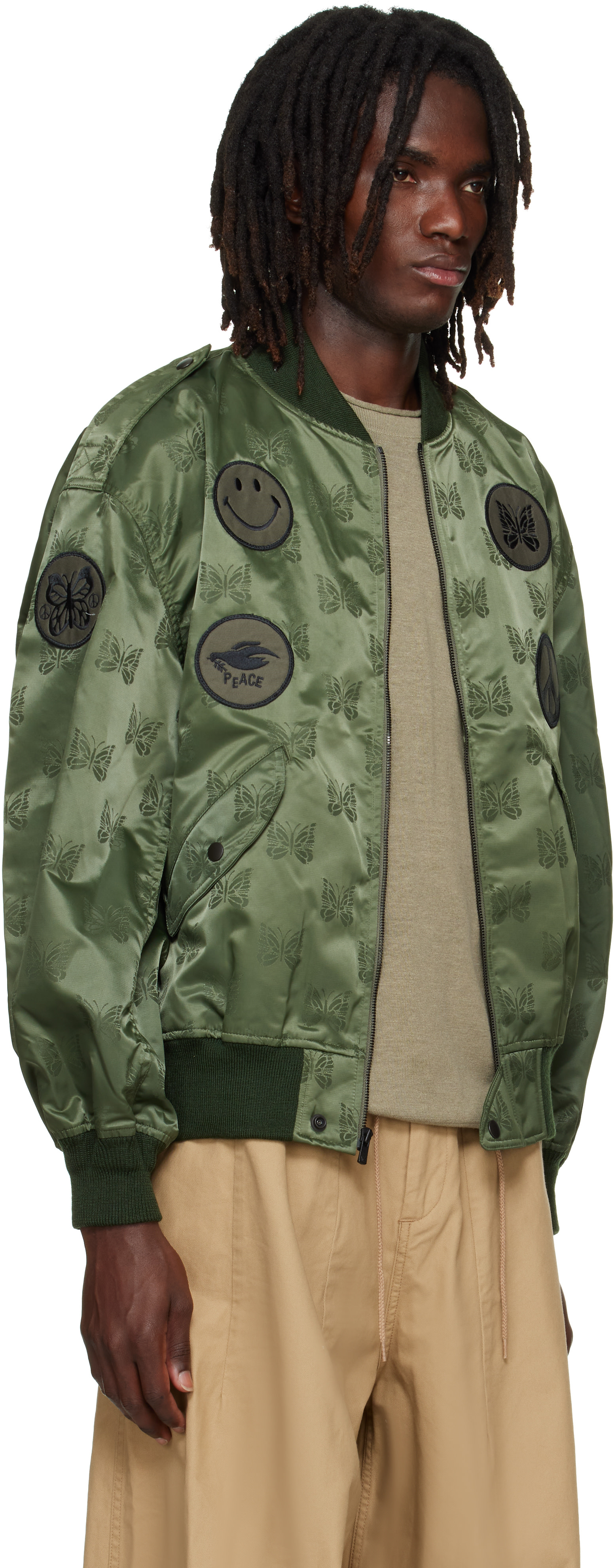 NEEDLES - Khaki L2-B Bomber Jacket