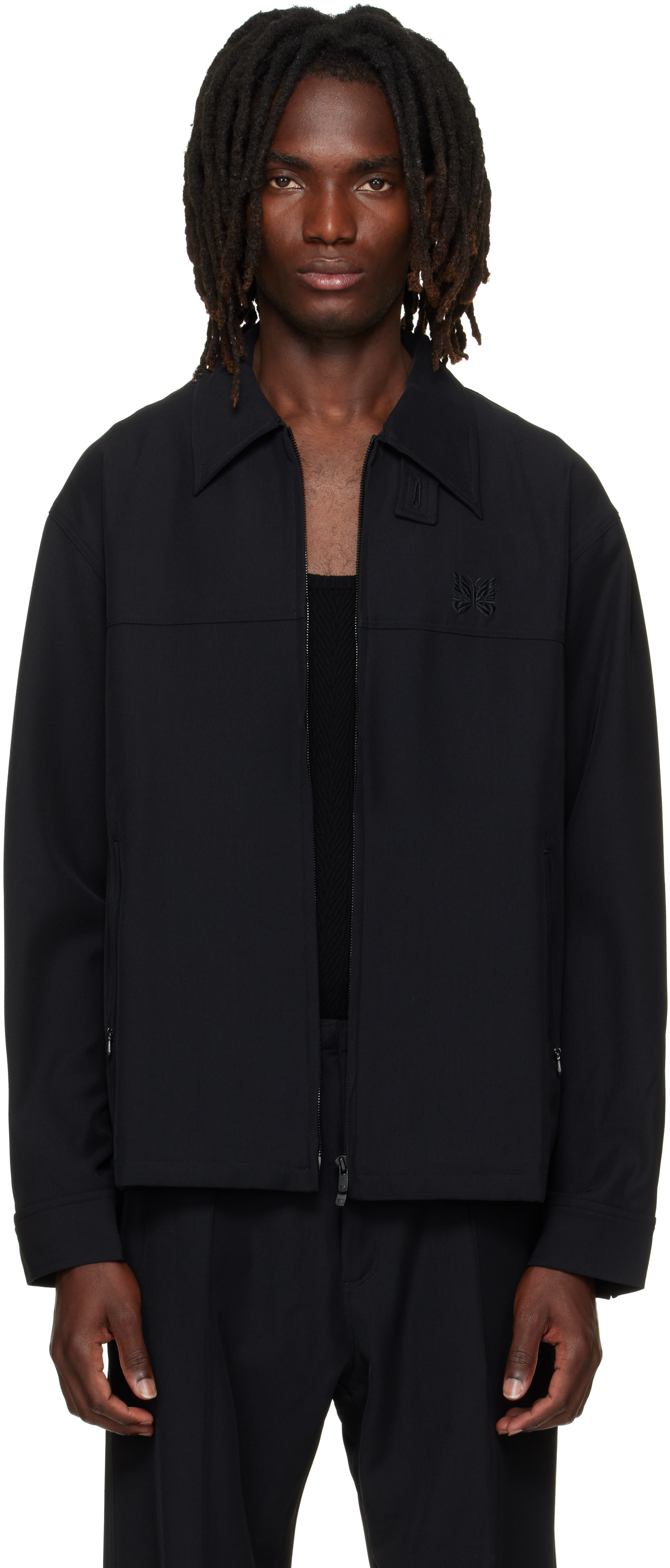 NEEDLES - Black Cavalry Twill Sport Jacket