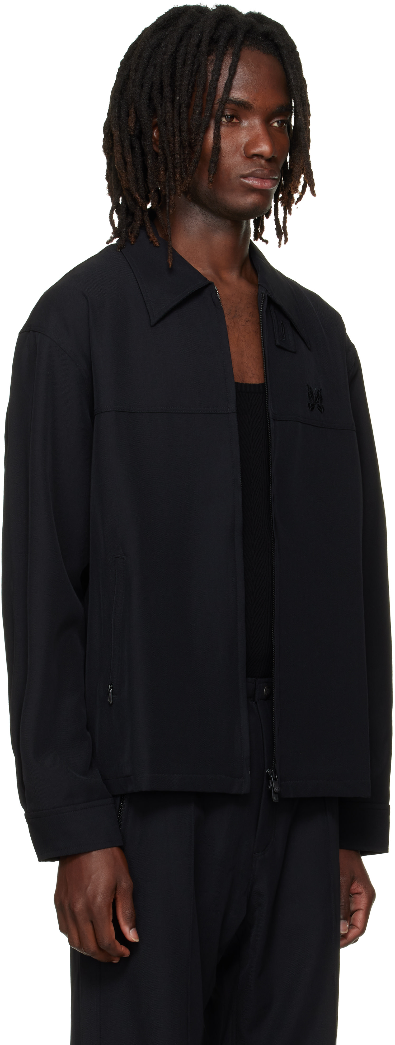 NEEDLES - Black Cavalry Twill Sport Jacket