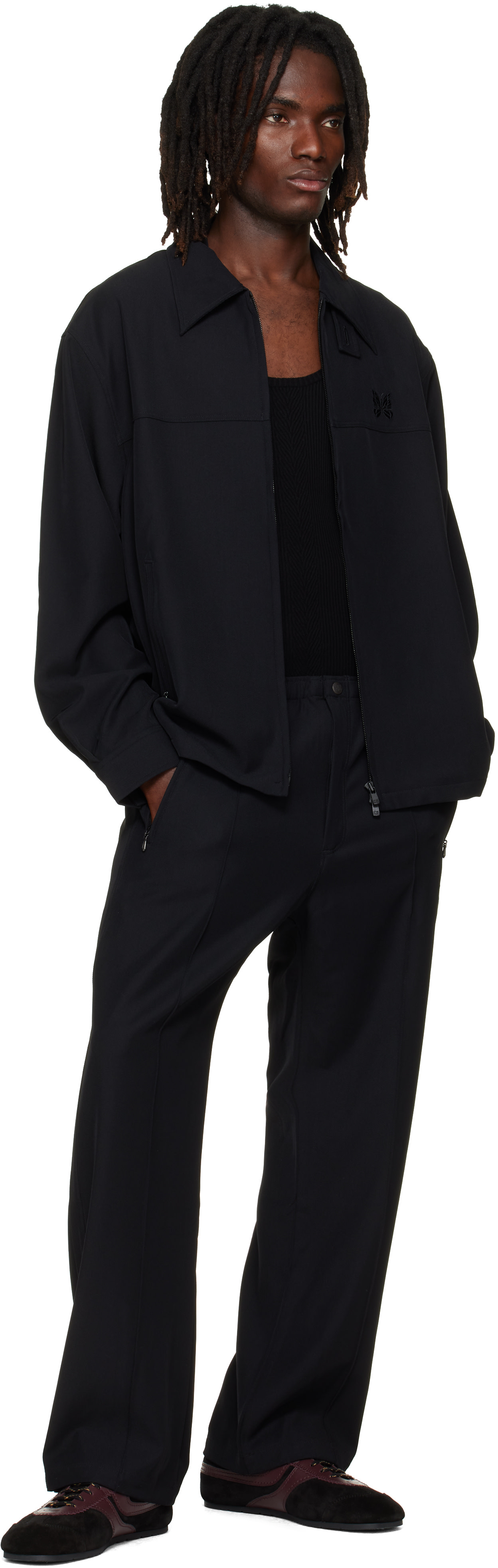 NEEDLES - Black Cavalry Twill Sport Jacket
