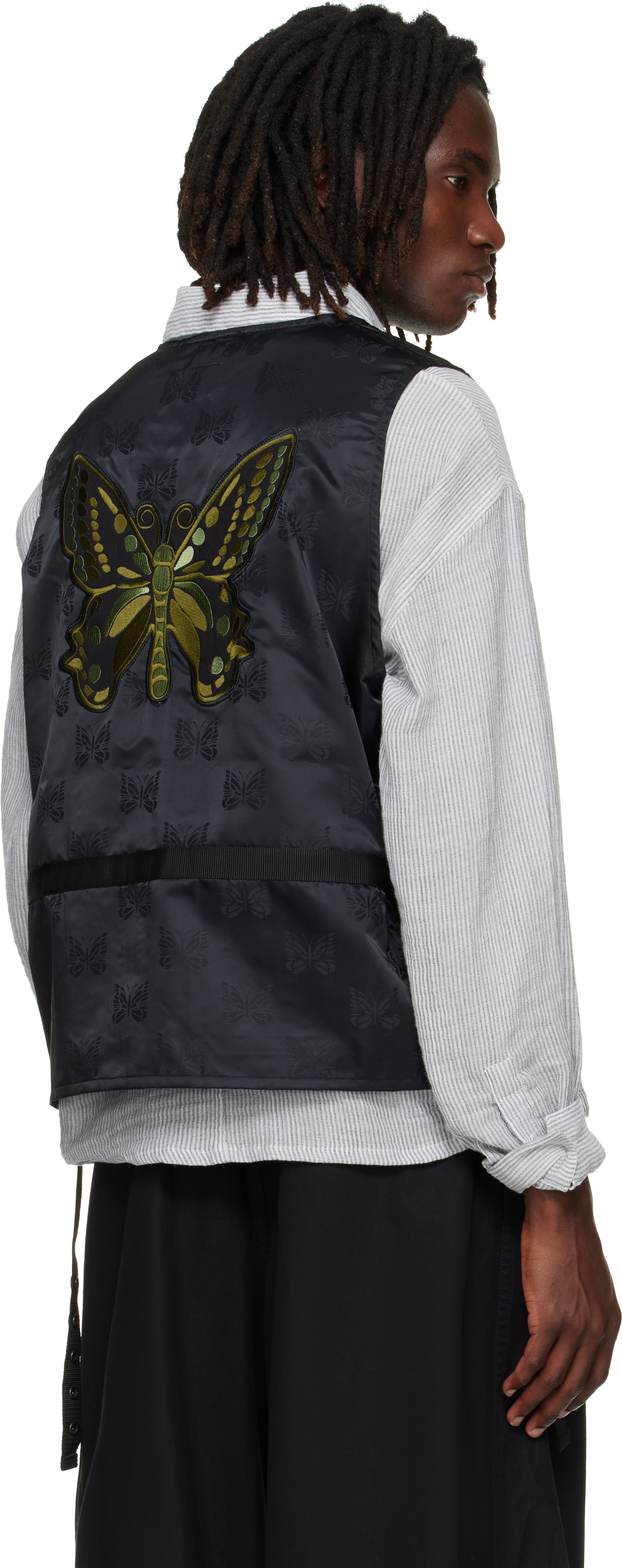NEEDLES: ブラック Papillon Jacquard Radio ベスト | SSENSE 日本