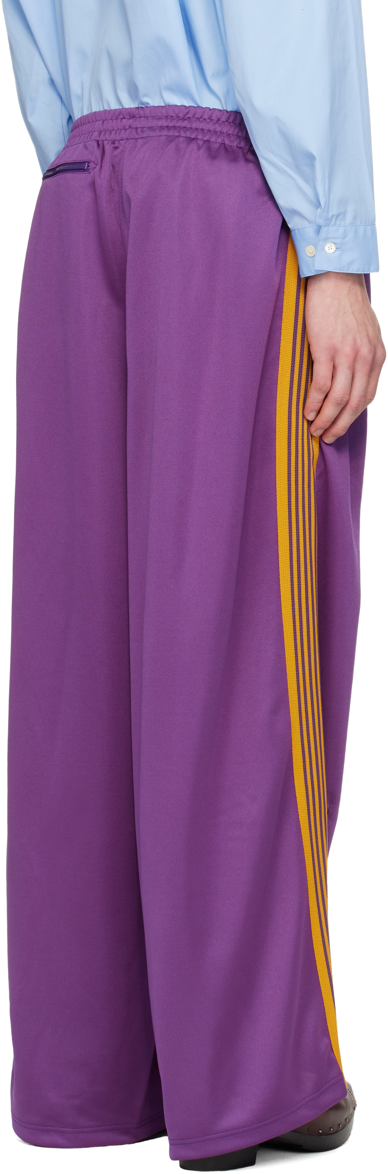 NEEDLES: Purple H.D. Track Pants | SSENSE United Kingdom