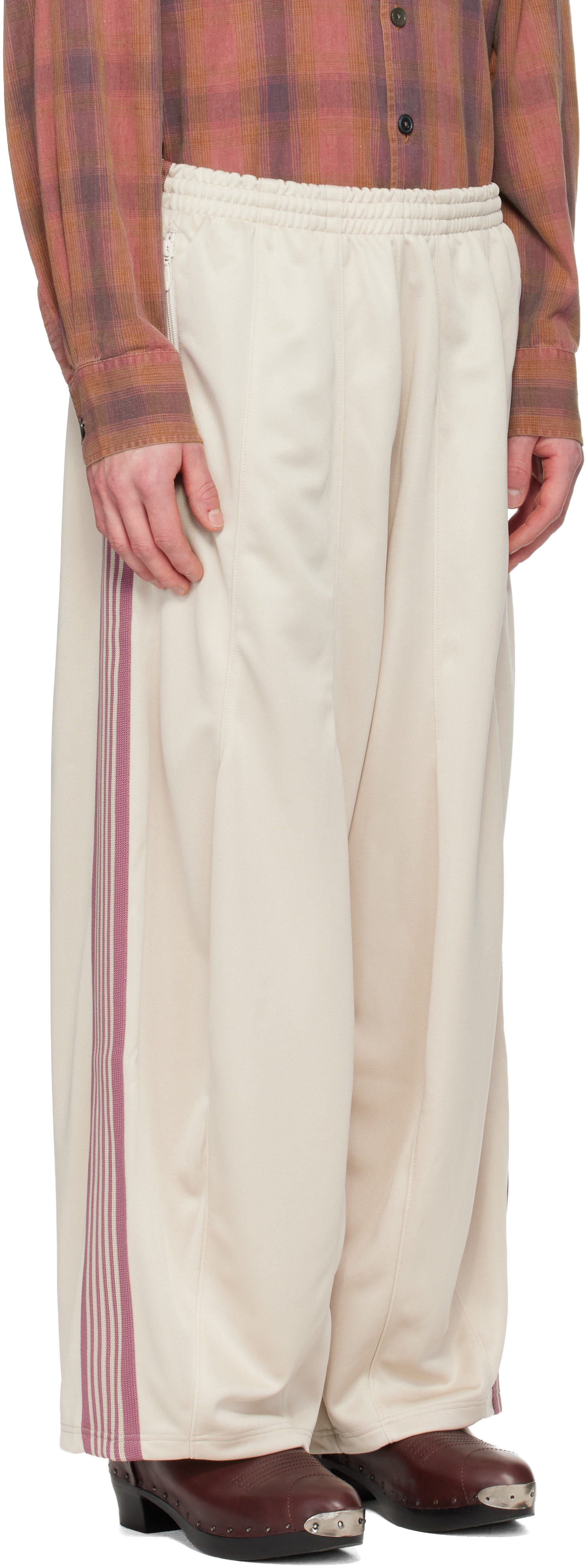NEEDLES: Off-White H.D. Track Pants | SSENSE Canada