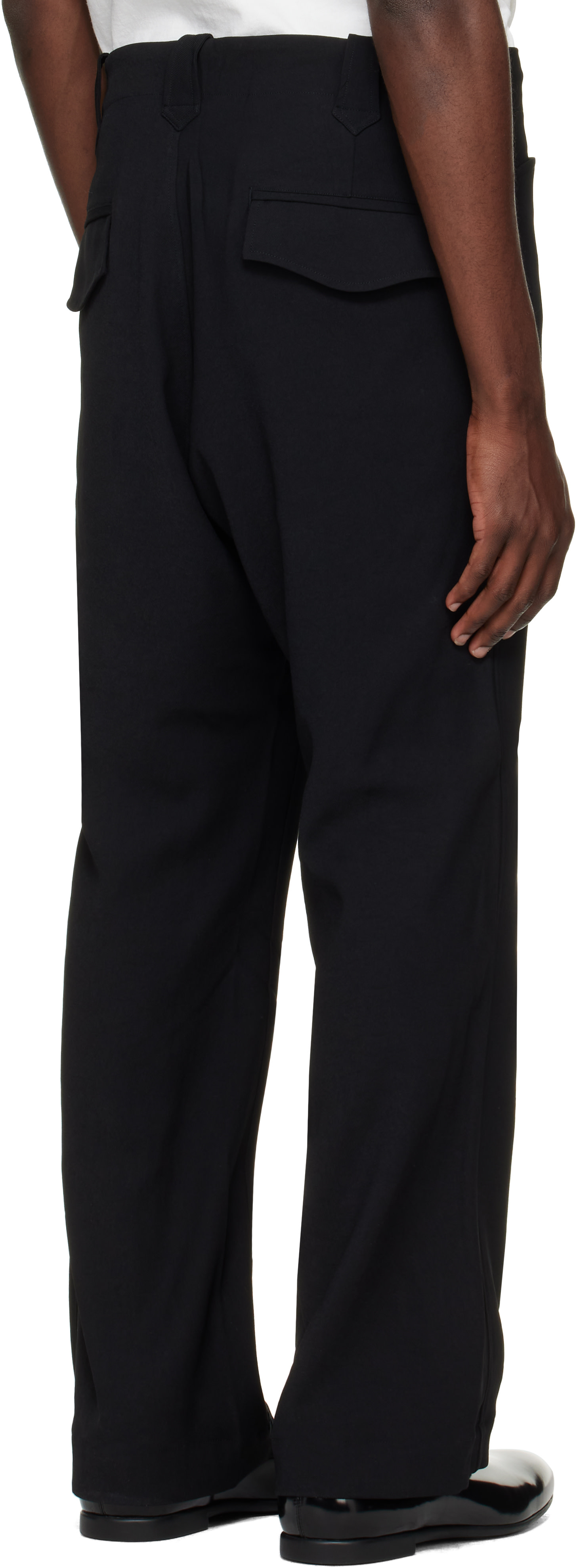 NEEDLES: Black Poly Twill Western Leisure Trousers | SSENSE United