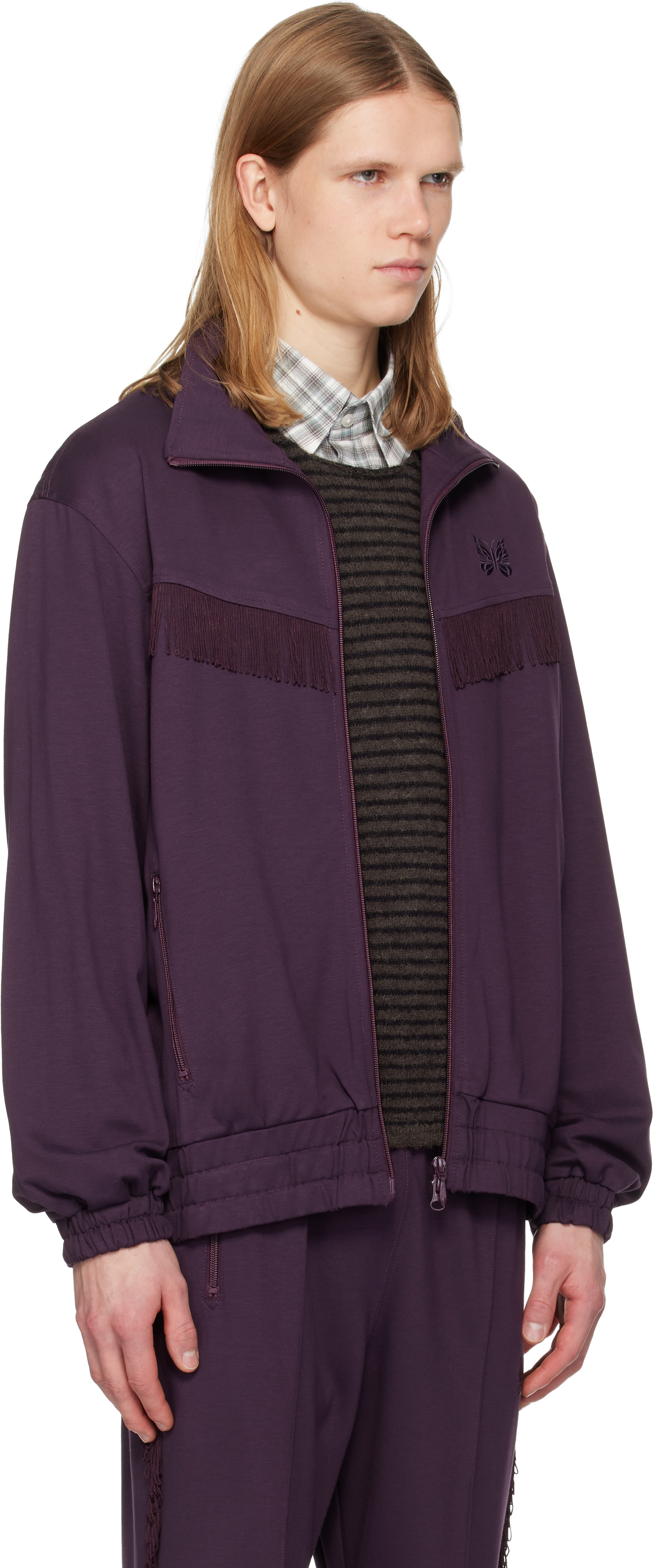 Needles × PURPLE THINGS Track jacket XL Needles Track Jacket - Poly Smooth
