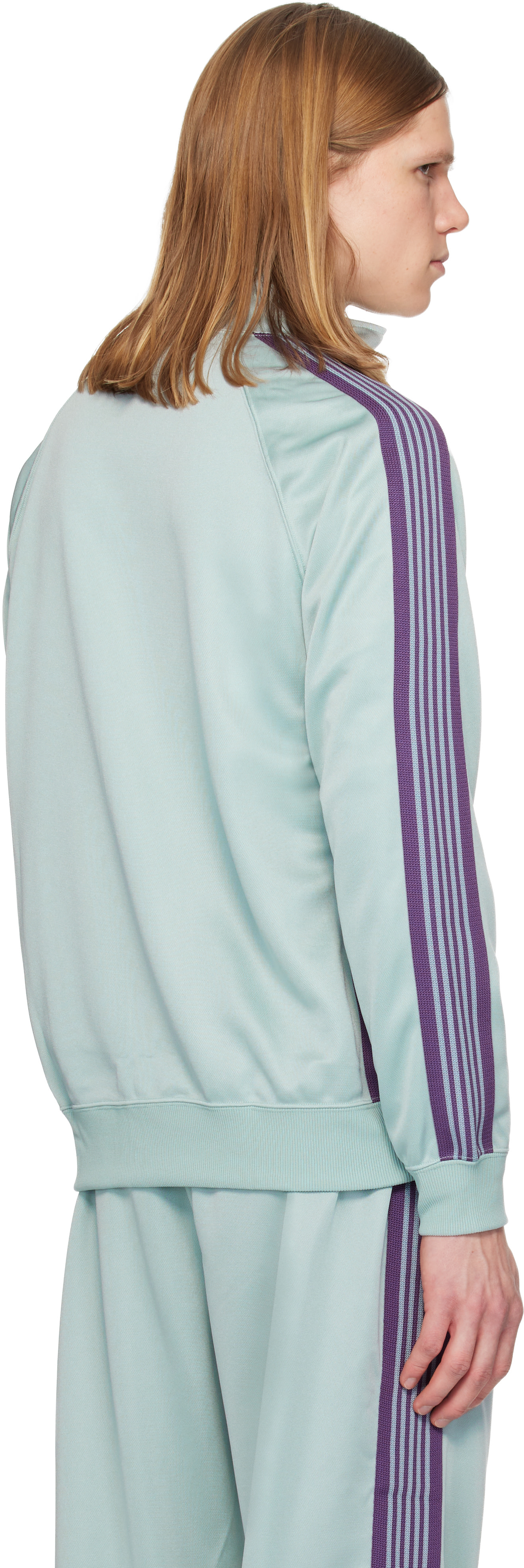 NEEDLES - Green Poly Smooth Track Jacket