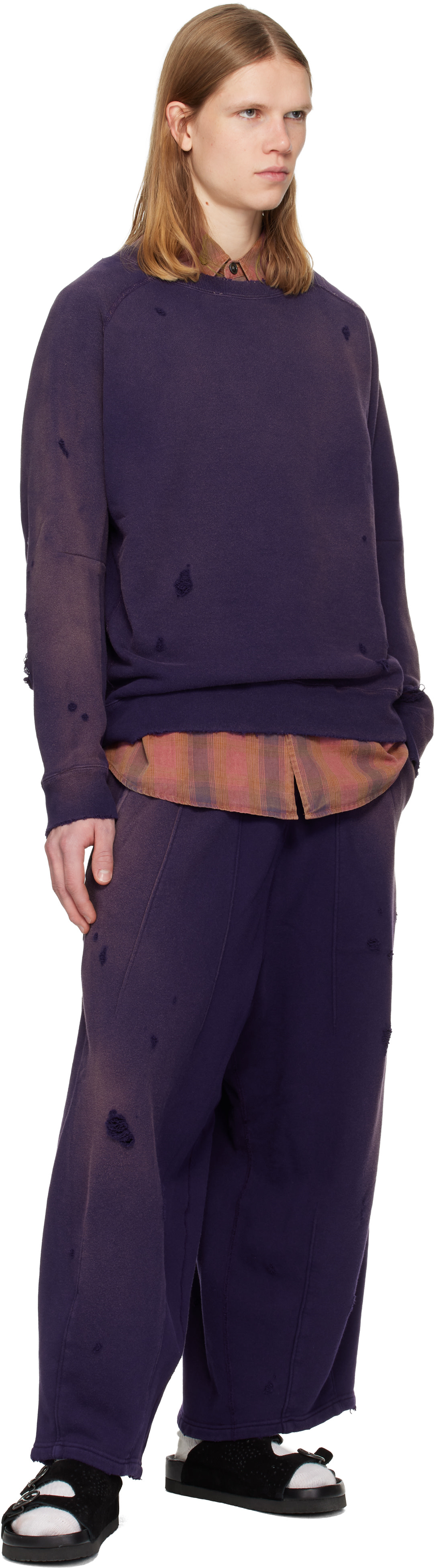 NEEDLES: Purple Darts Sweatshirt | SSENSE