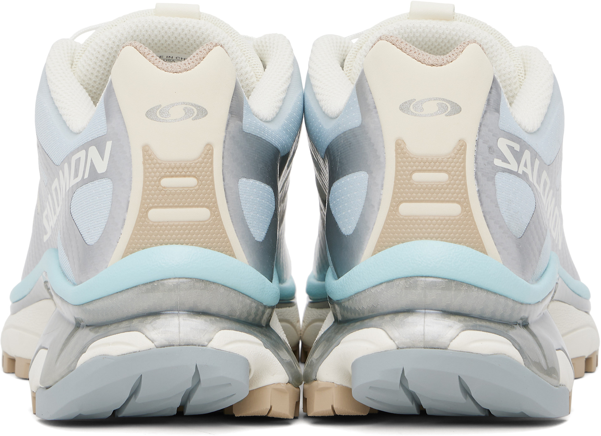 Salomon - Baskets XT-4 OG argenté et beige