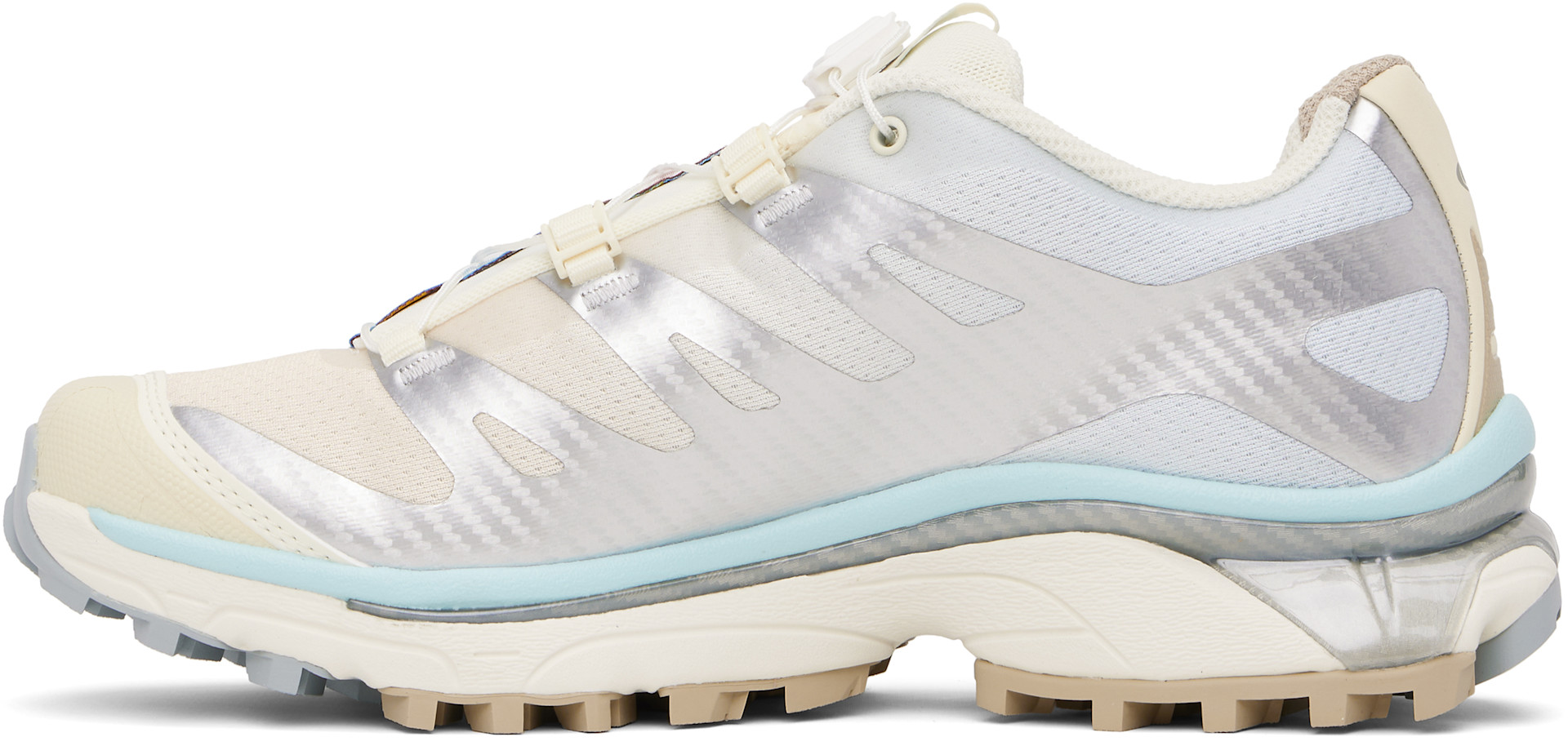 Salomon - Baskets XT-4 OG argenté et beige
