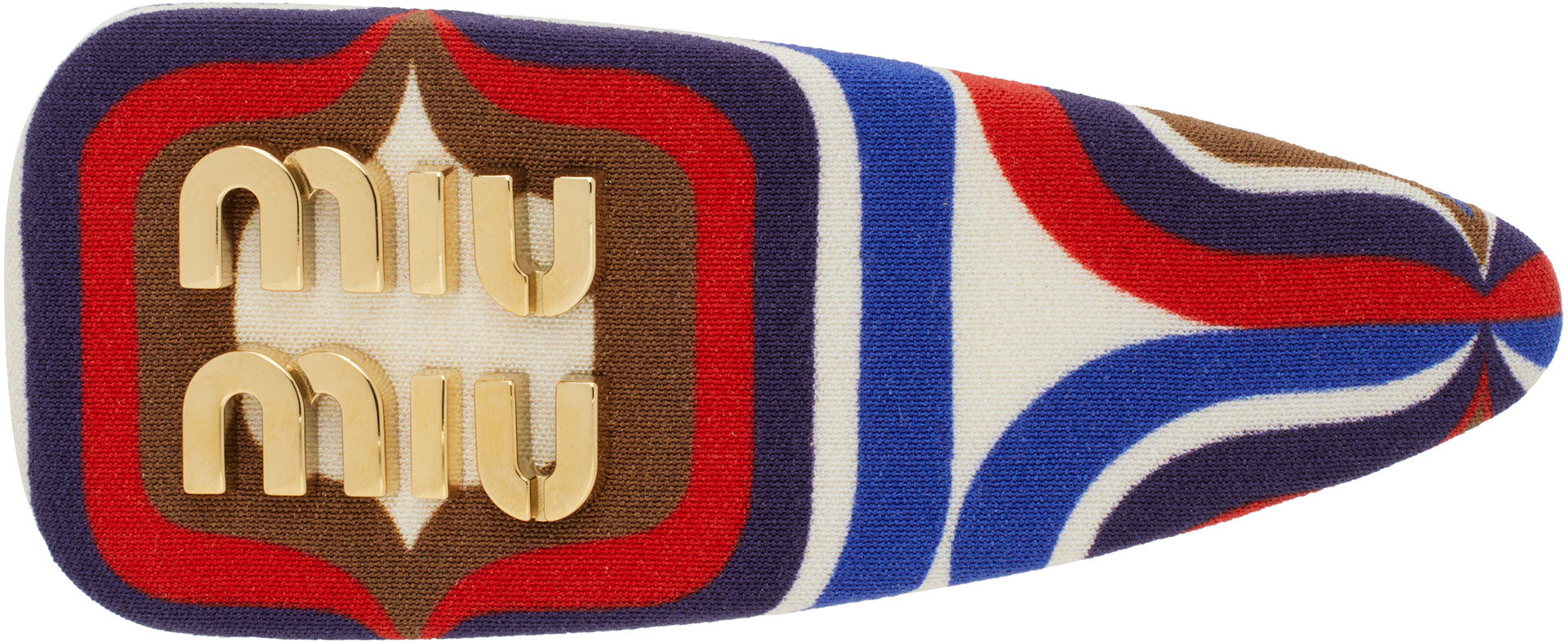 Miu Miu - Barrette multicolore en faille