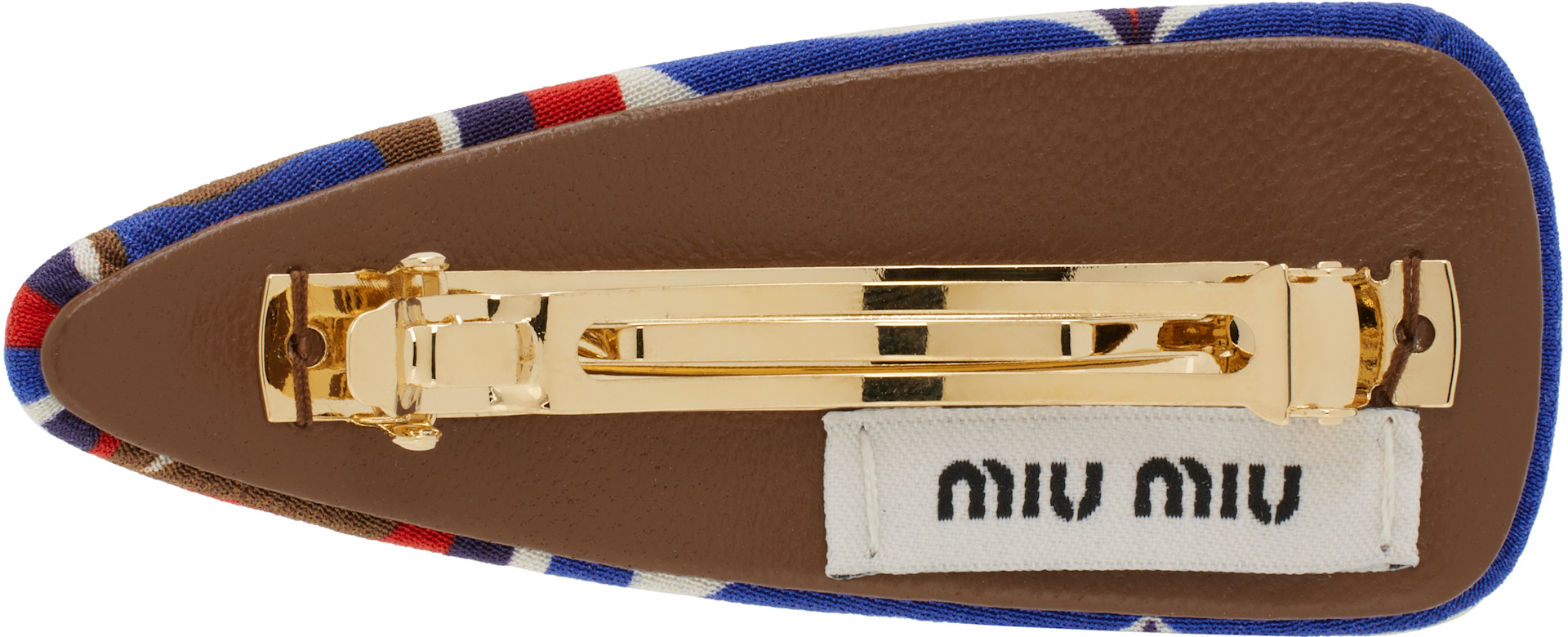 Miu Miu - Barrette multicolore en faille