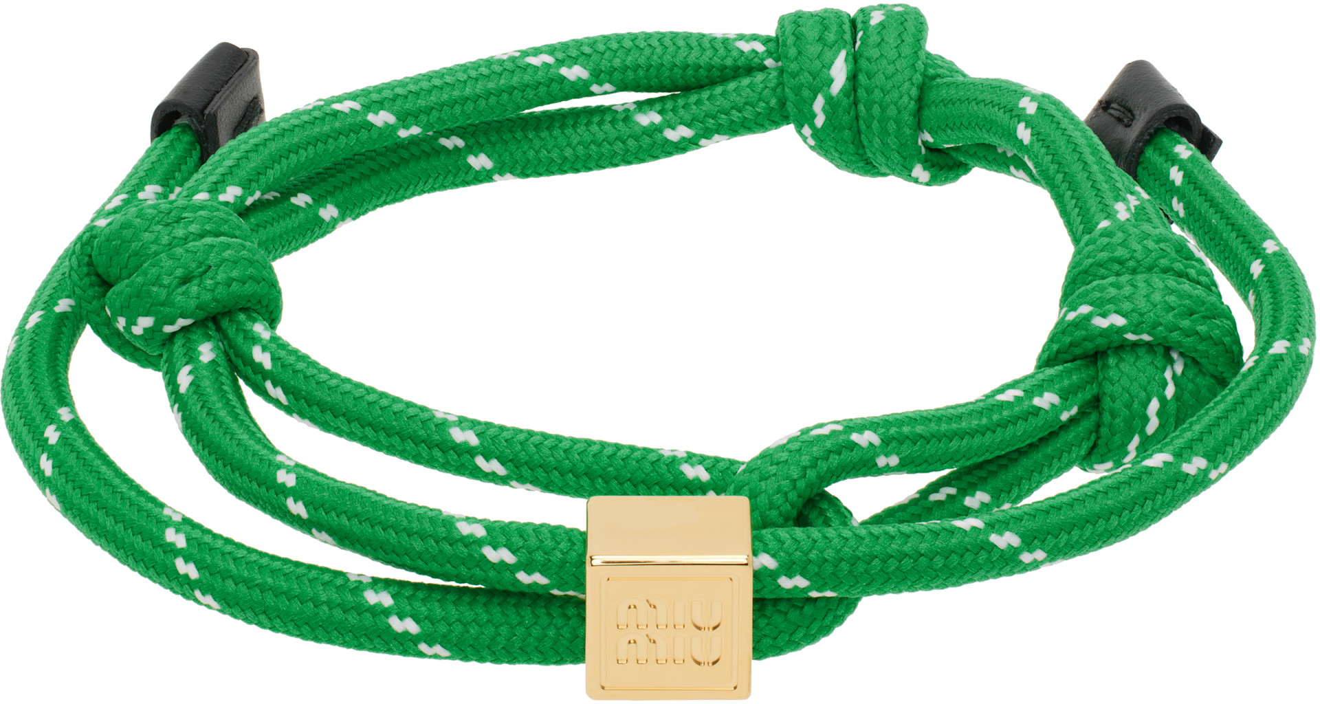 Miu Miu - Bracelet vert en corde