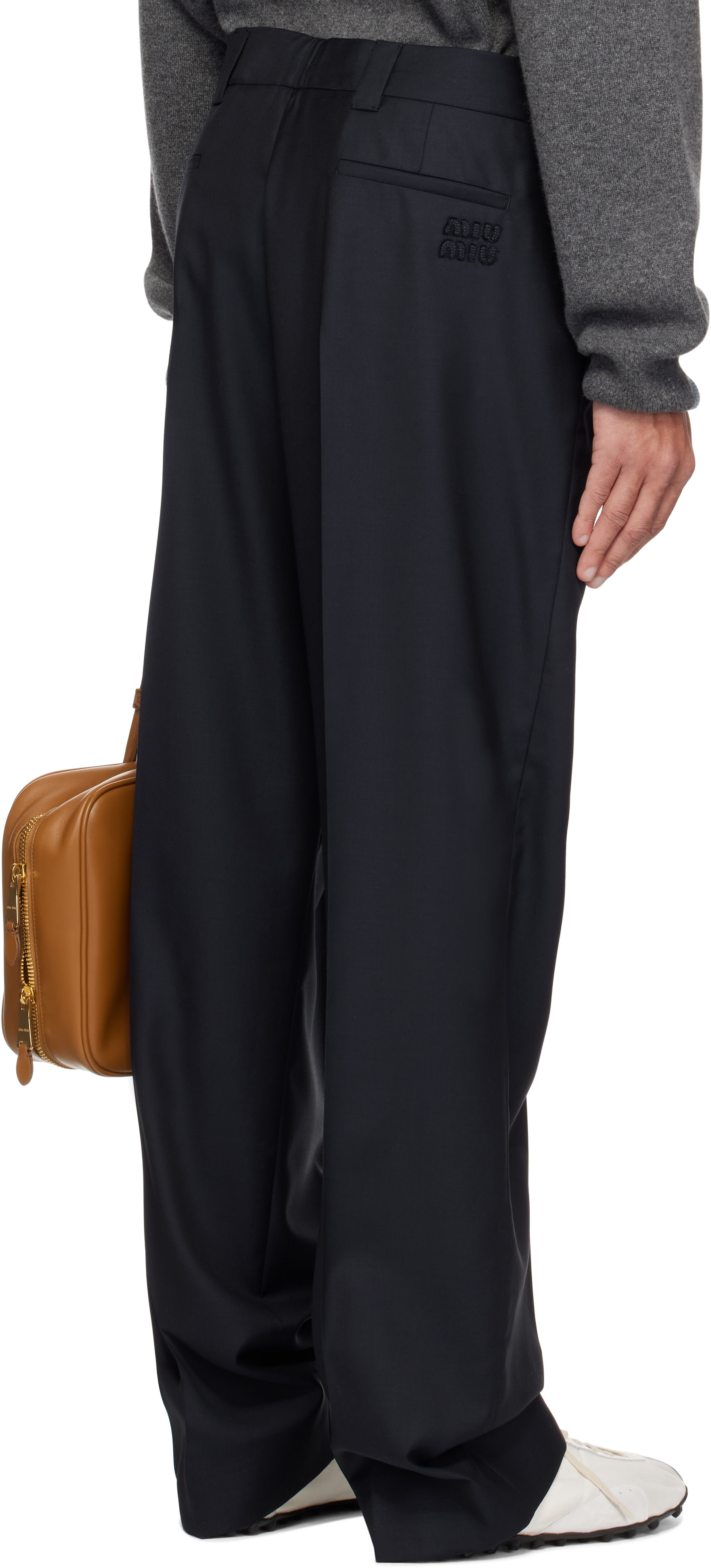 Miu Miu - Navy Batavia Trousers