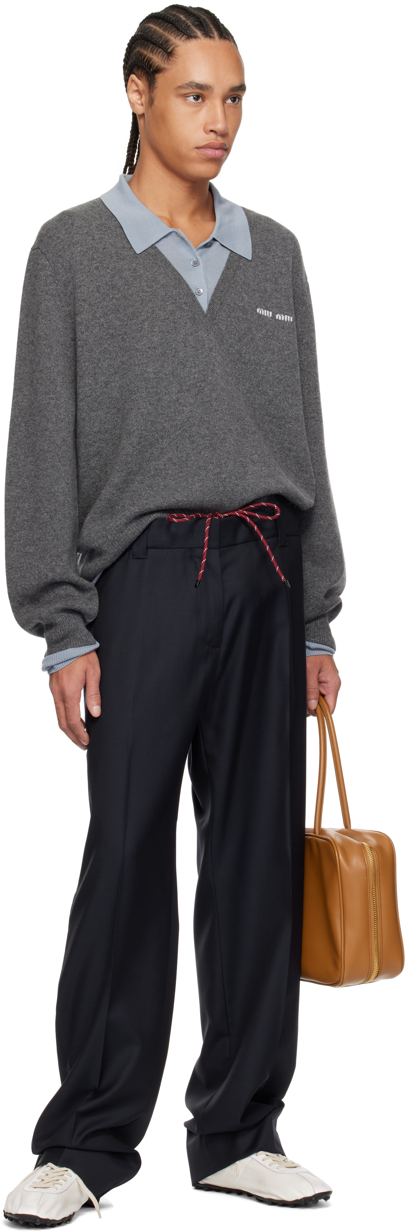 Miu Miu - Navy Batavia Trousers
