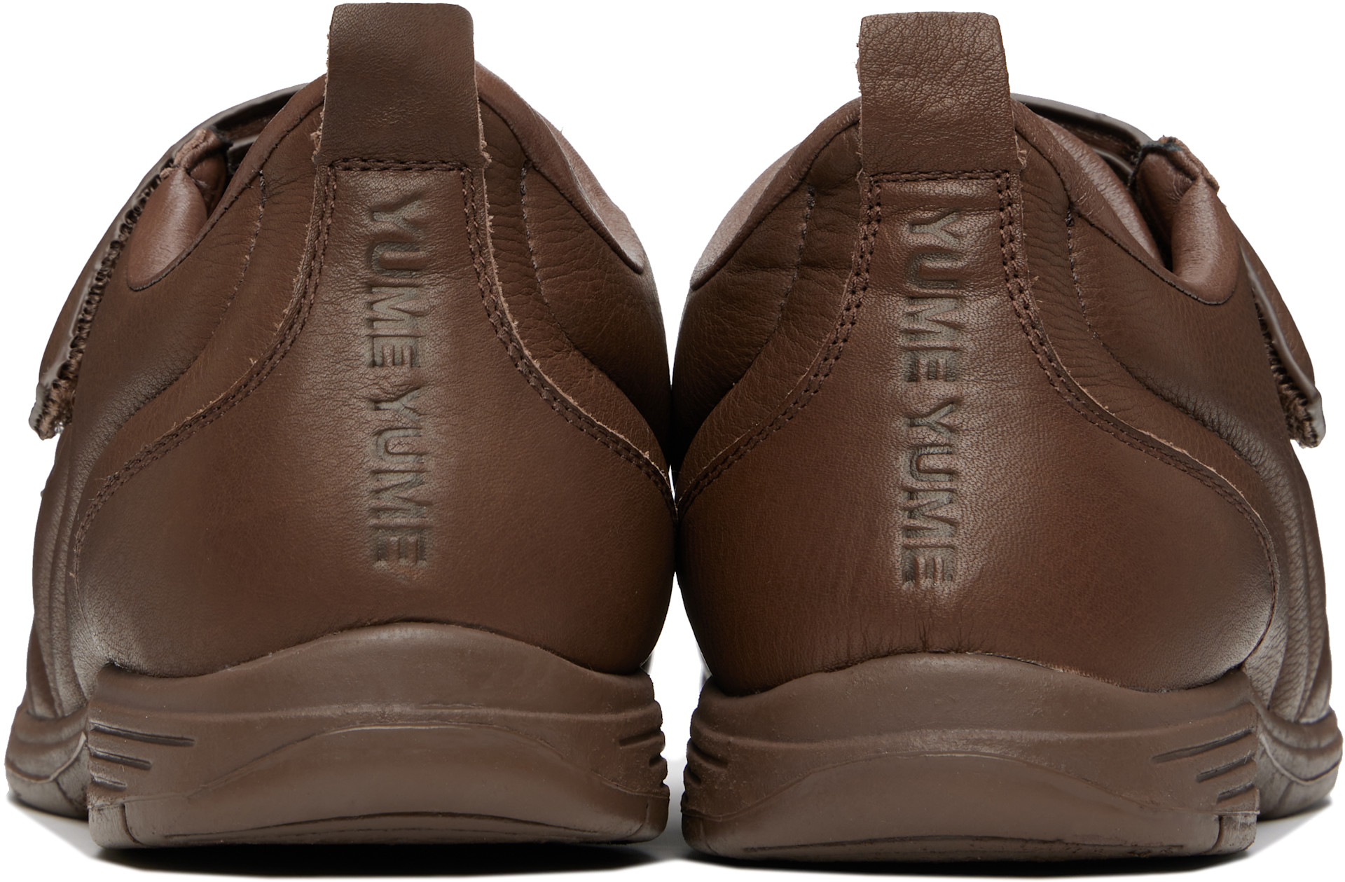 YUME YUME: Brown Football Sneakers | SSENSE Canada