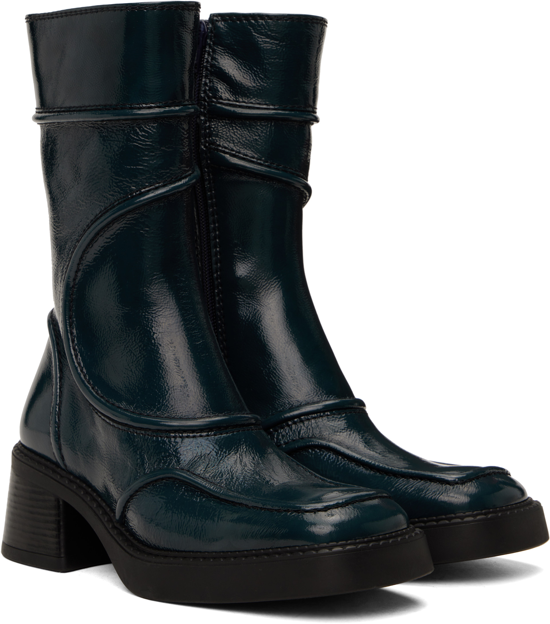 Miista - Bottes Malene bleu marine