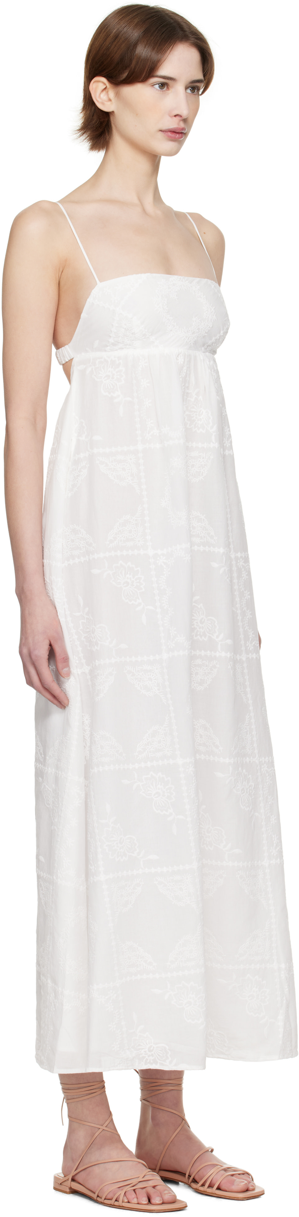 BEC + BRIDGE - Robe longue Zalea blanche