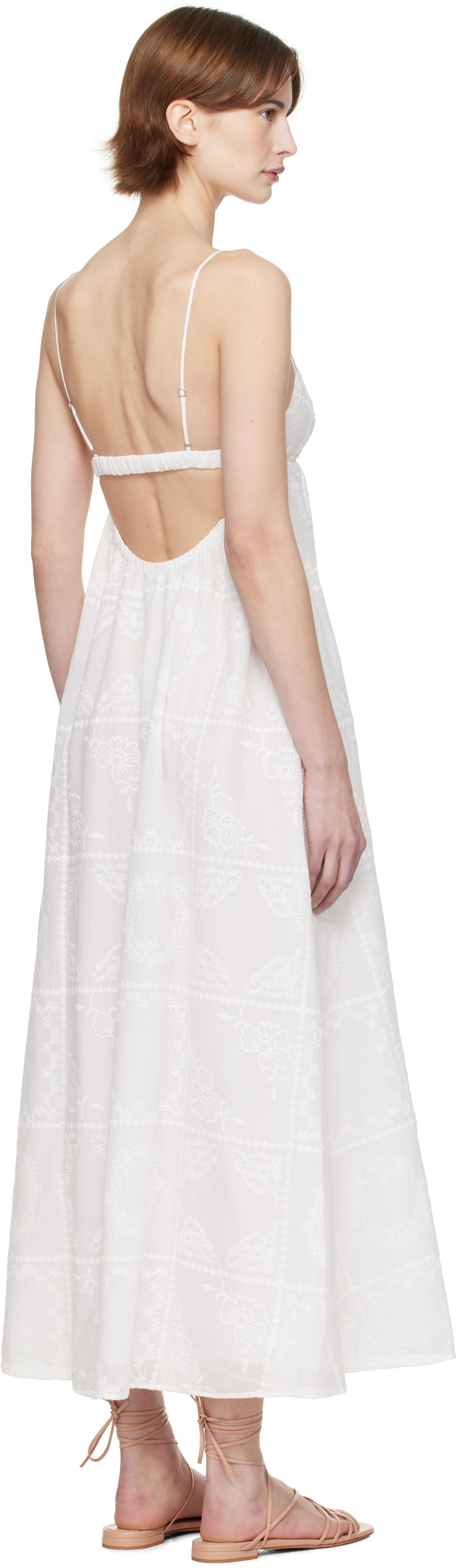 BEC + BRIDGE - Robe longue Zalea blanche