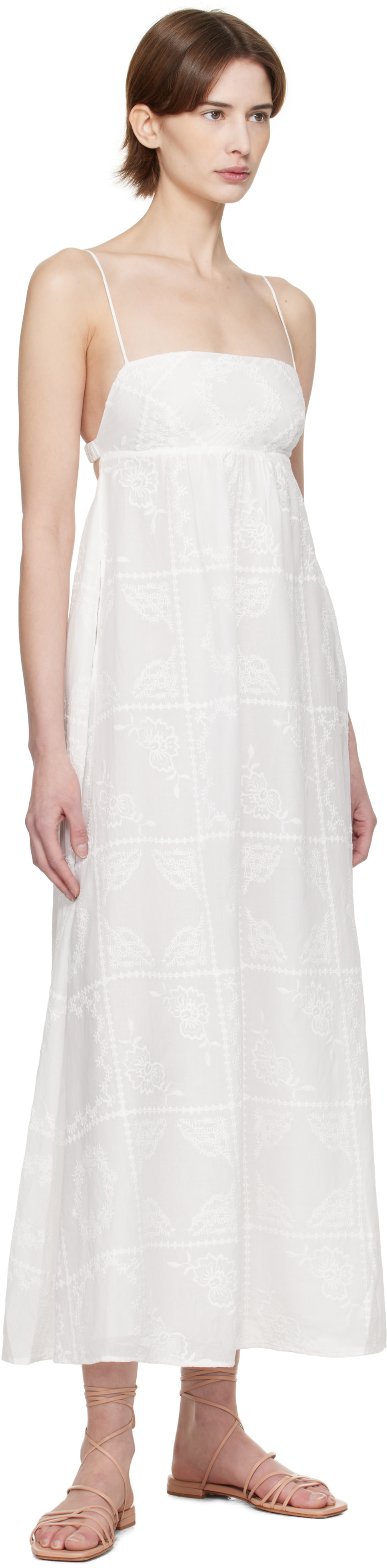 BEC + BRIDGE - Robe longue Zalea blanche