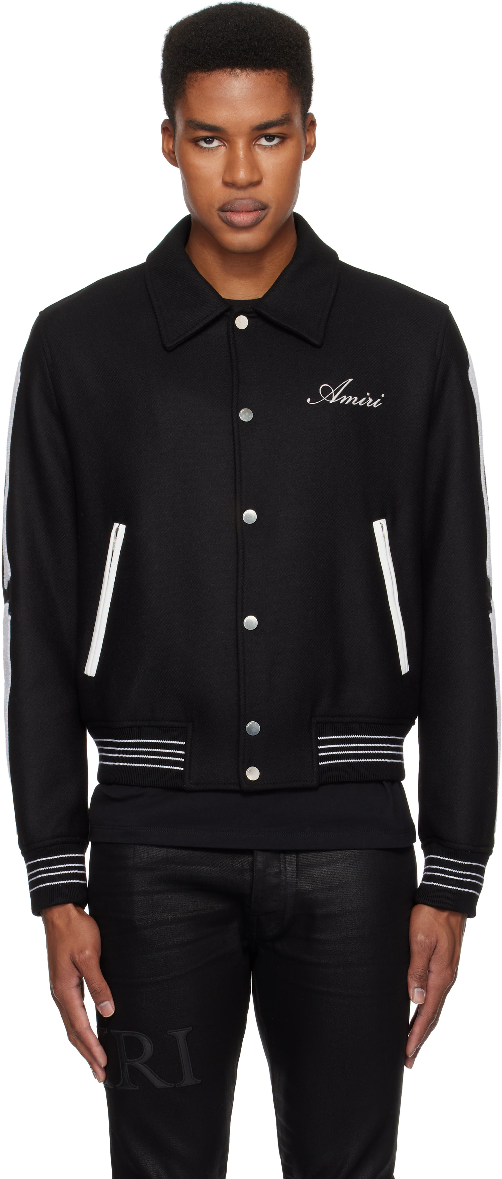 AMIRI - Black Bones Bomber Jacket