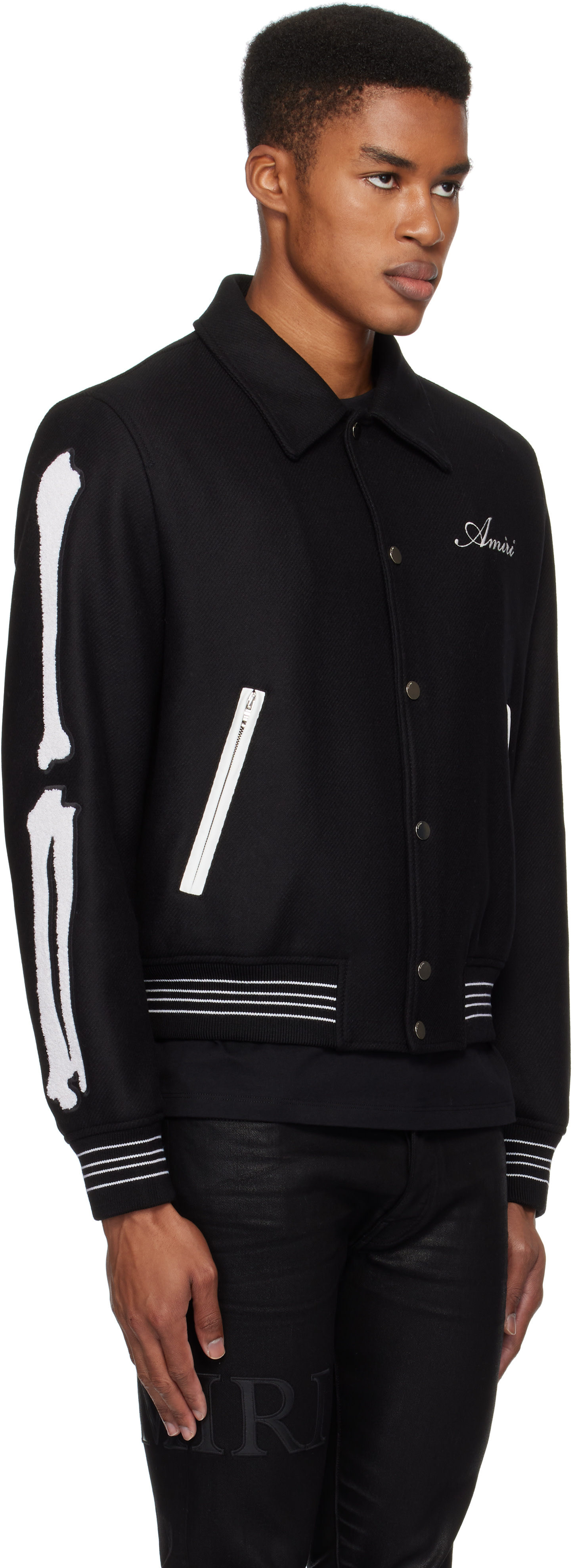 AMIRI - Black Bones Bomber Jacket