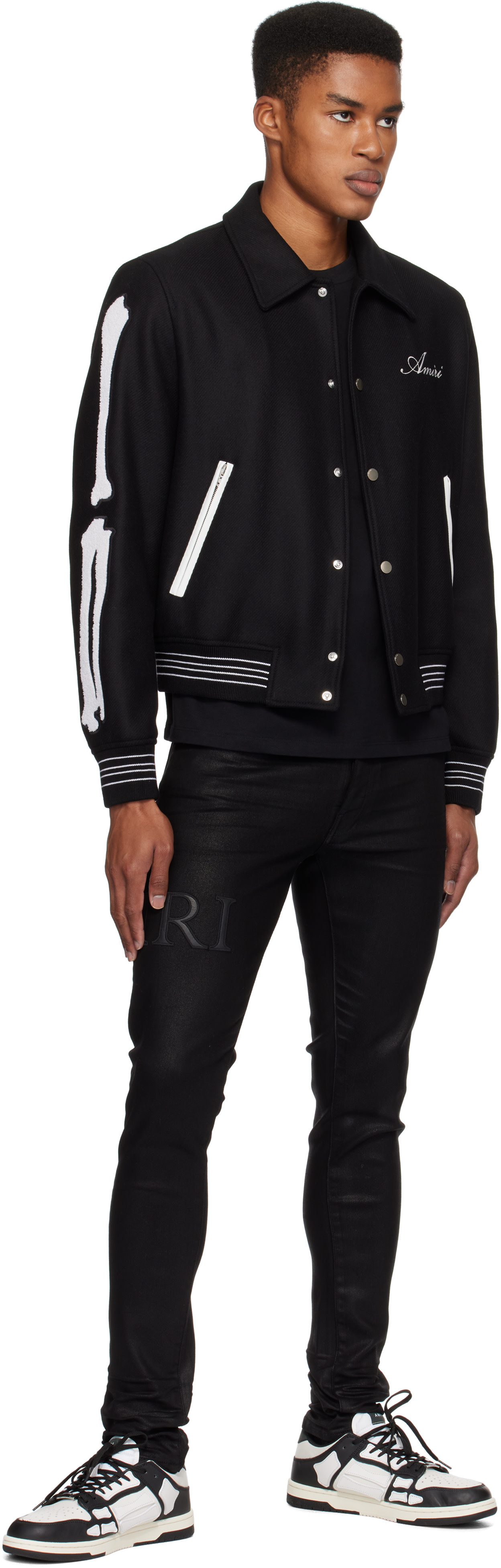 AMIRI - Black Bones Bomber Jacket