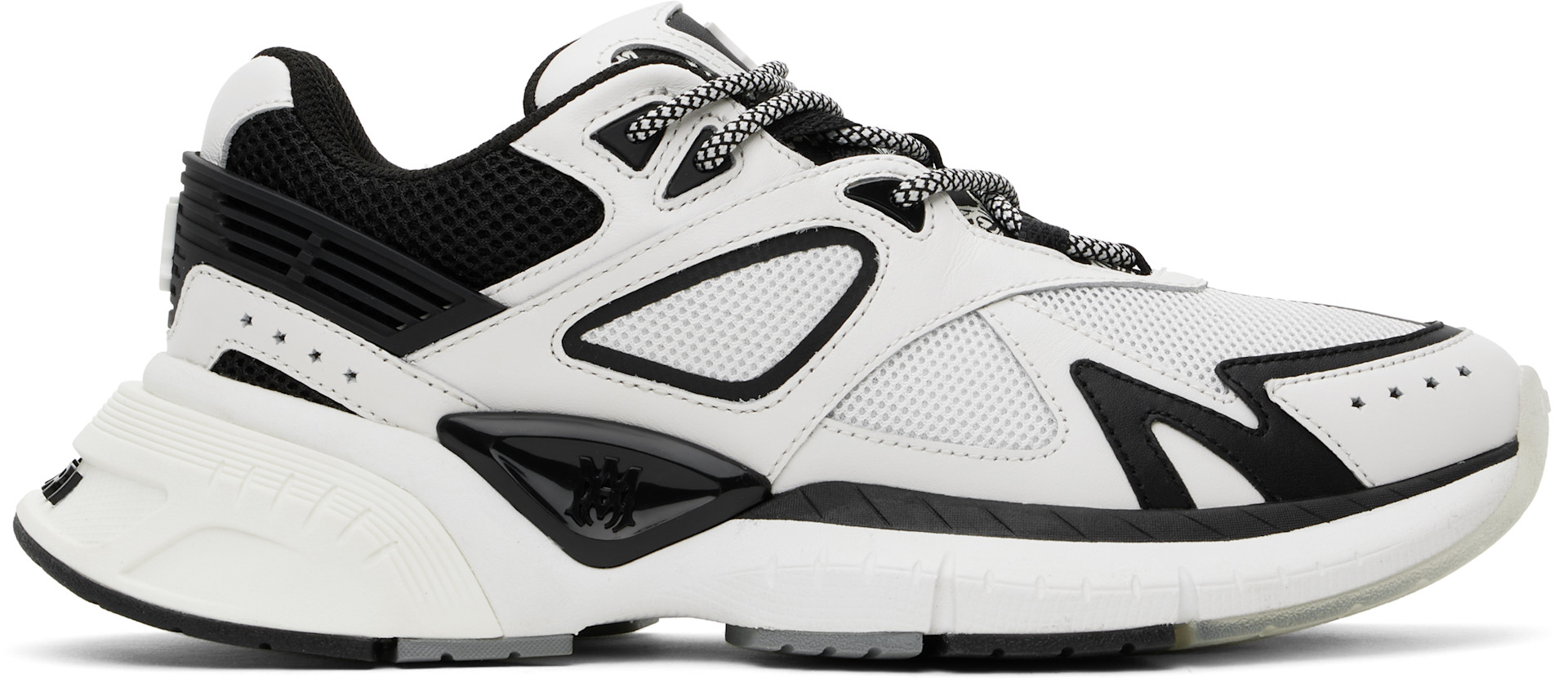 AMIRI: White & Black 'MA' Runner Sneakers | SSENSE