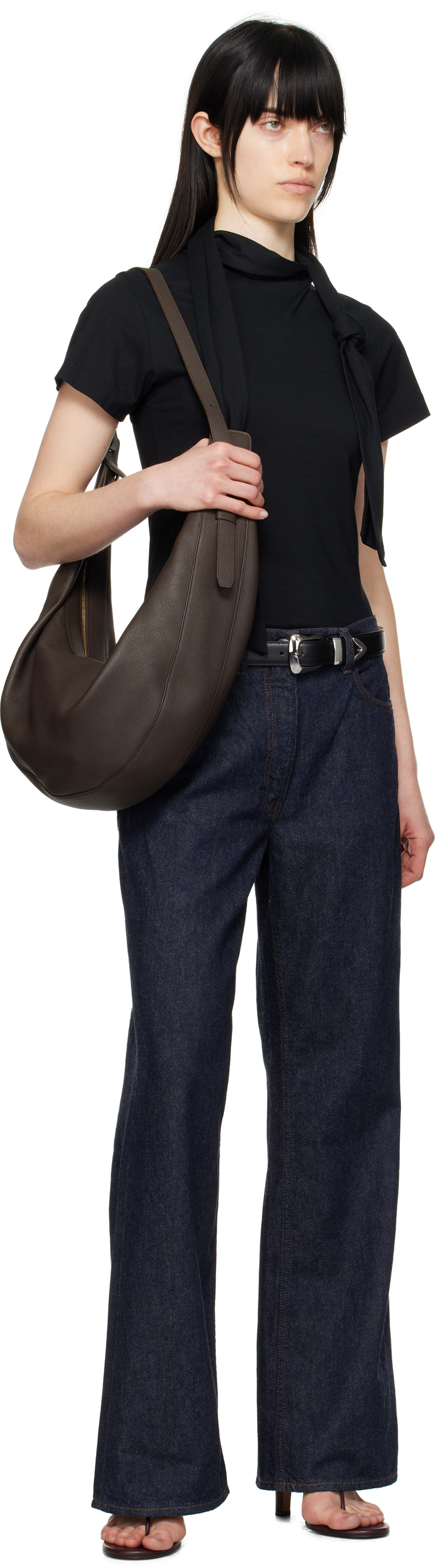 KHAITE - Ceinture Benny noire