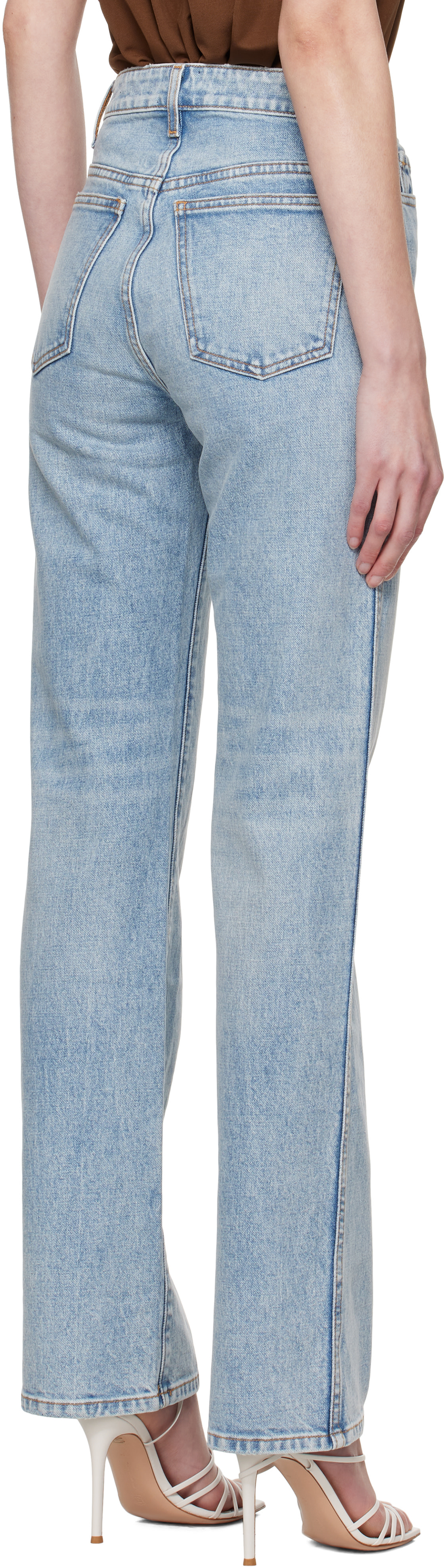 KHAITE - Jean extensible Danielle bleu